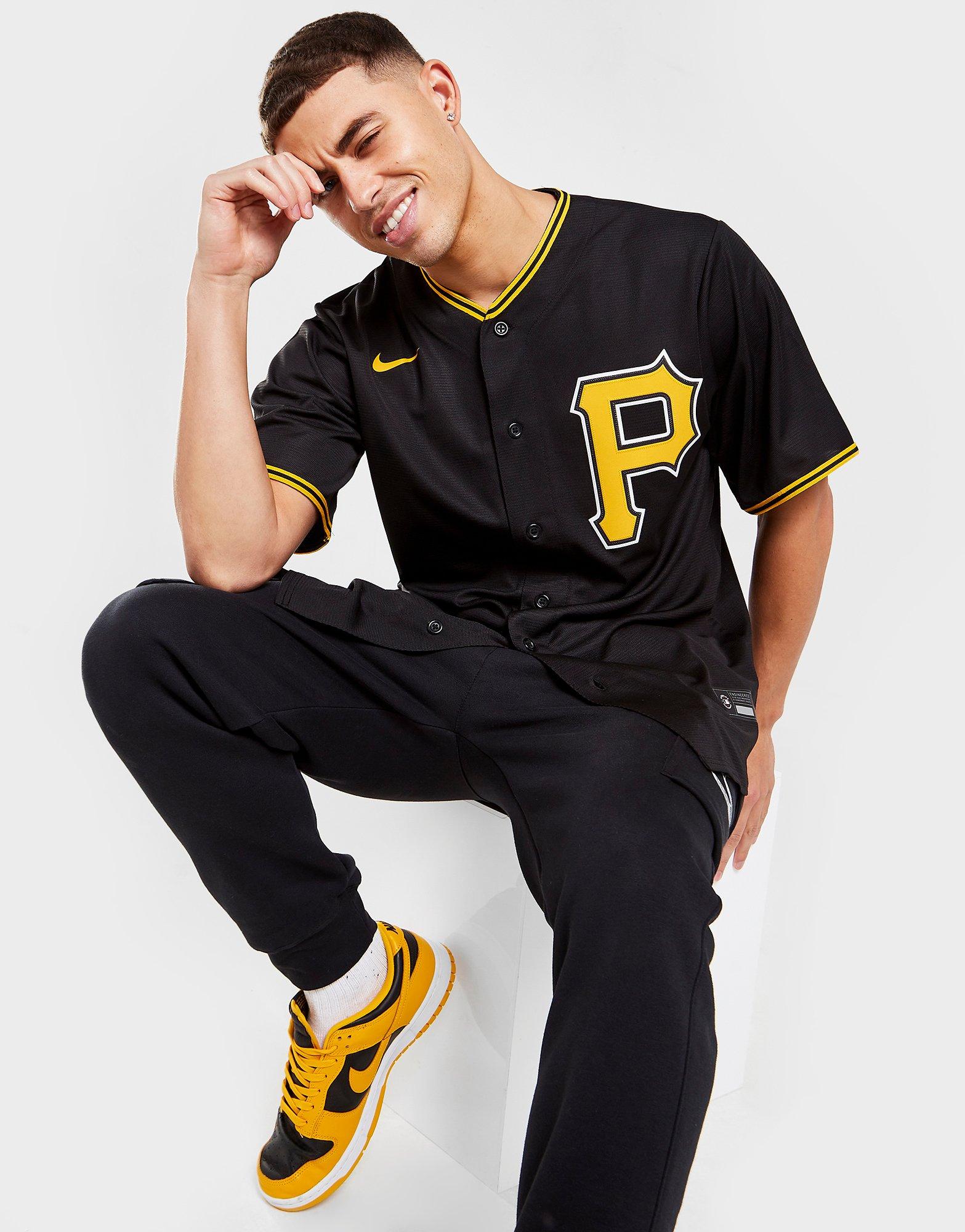 Black Nike MLB Pittsburgh Pirates Alternate Jersey JD Sports UK