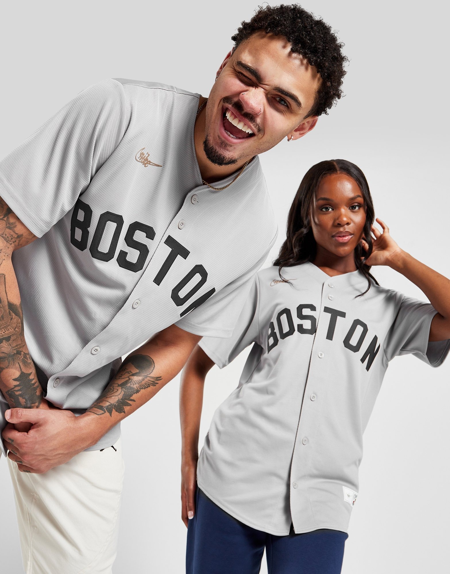 vreugde Smederij motto Grey Nike MLB Boston Red Sox Cooperstown Jersey | JD Sports Global