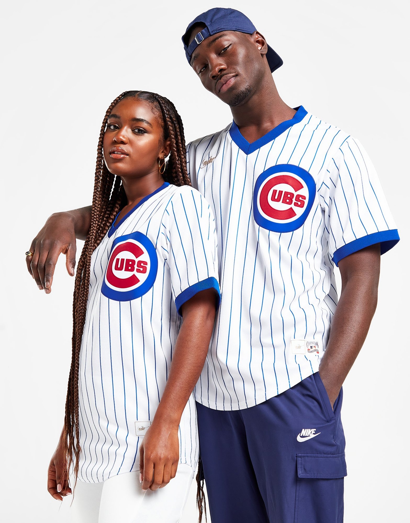 White Nike MLB Chicago Cubs Cooperstown Jersey