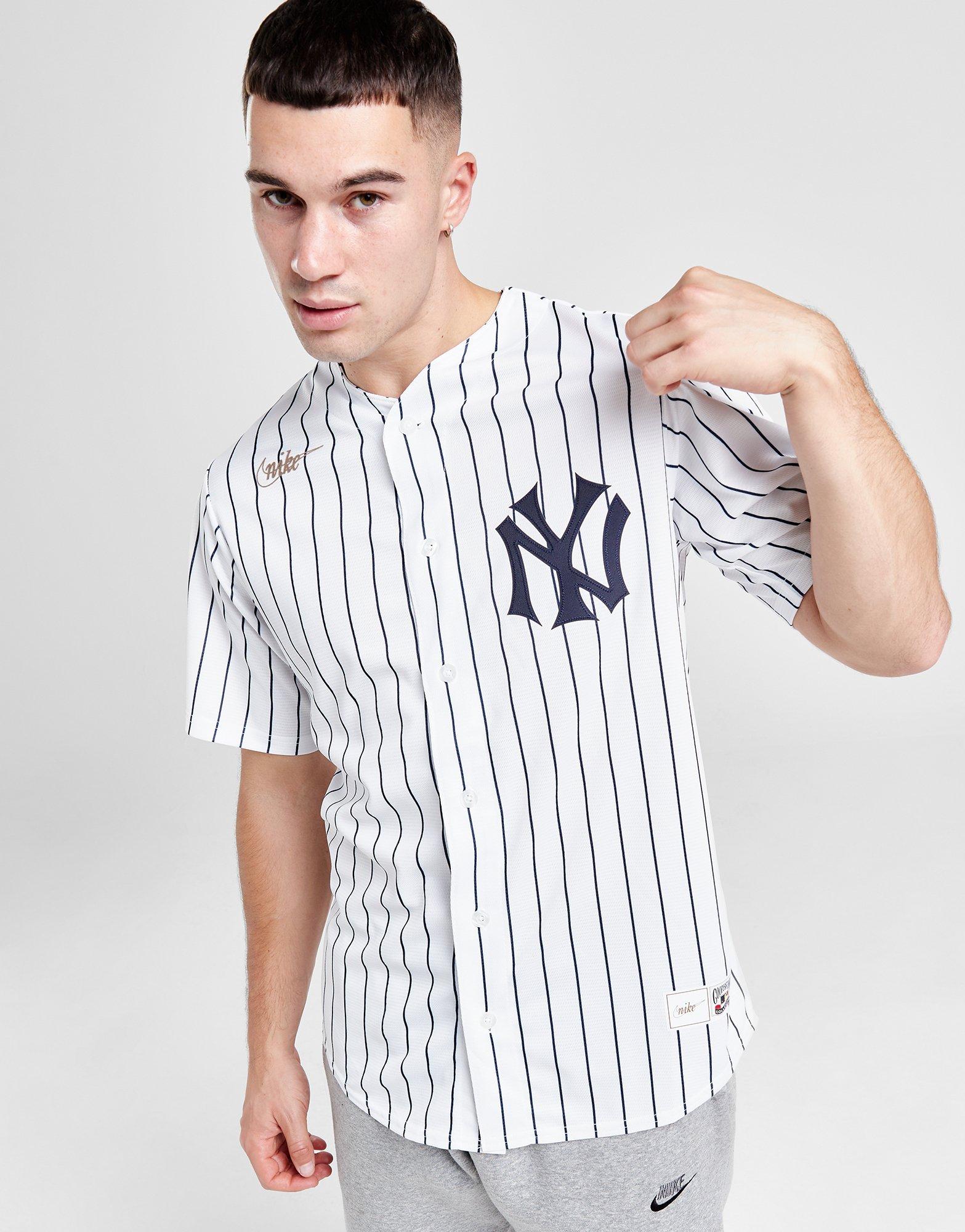White Nike MLB New York Yankees Cooperstown Jersey