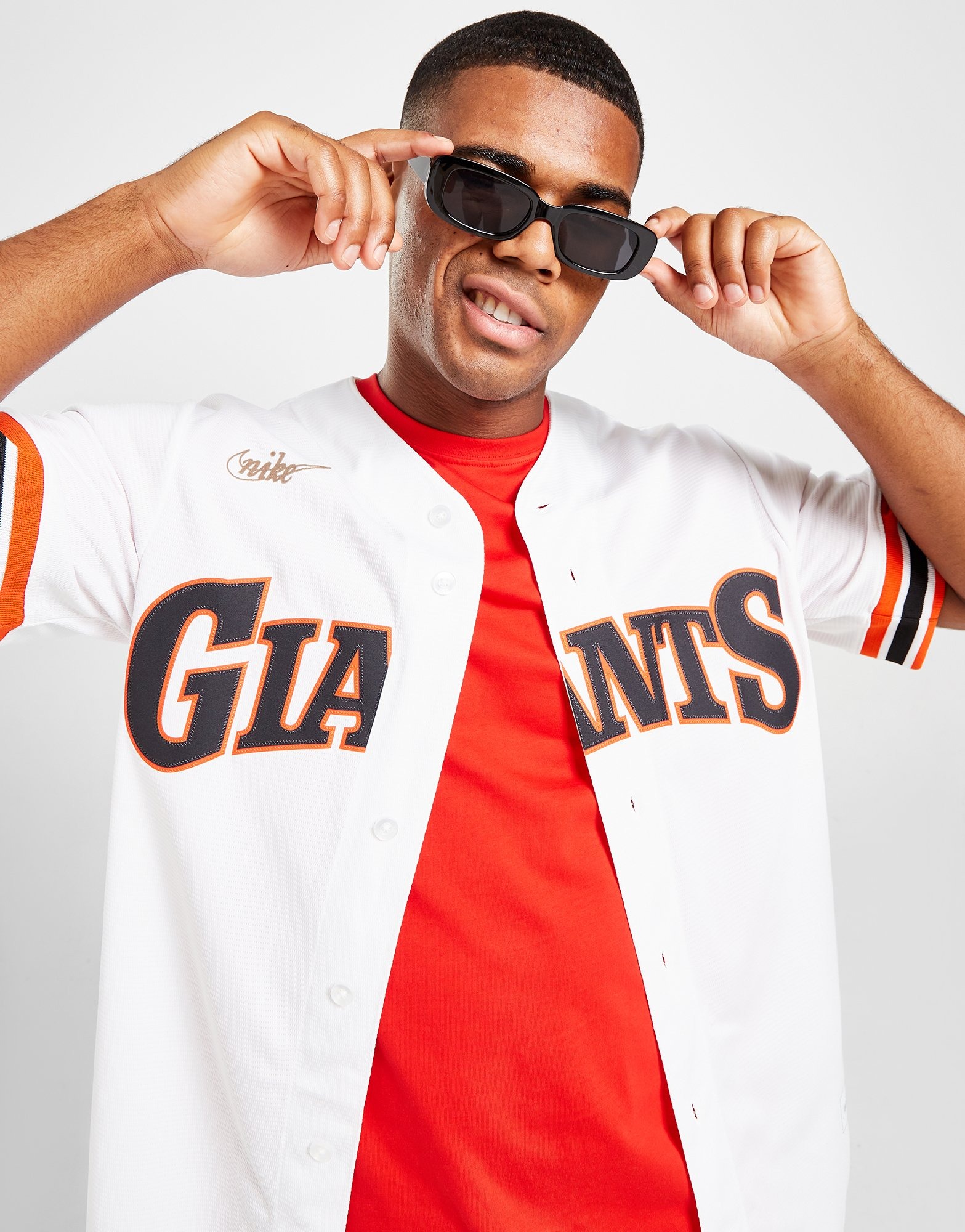 NEW San Francisco Giants YOUTH Medium (10-12) Adidas ORANGE Shirt