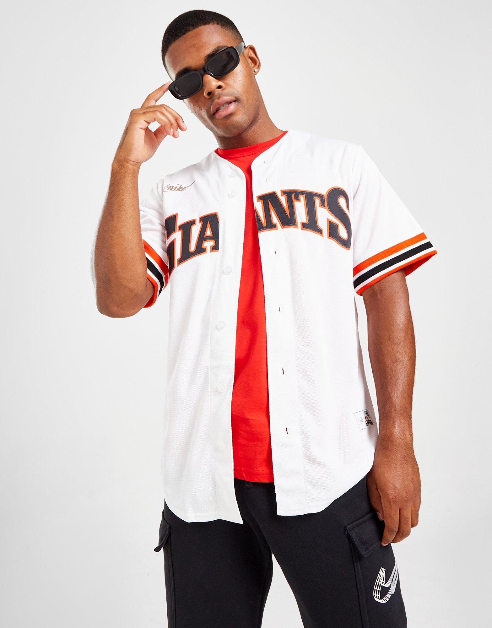 White Nike MLB San Fancisco Giants Cooperstown Jersey