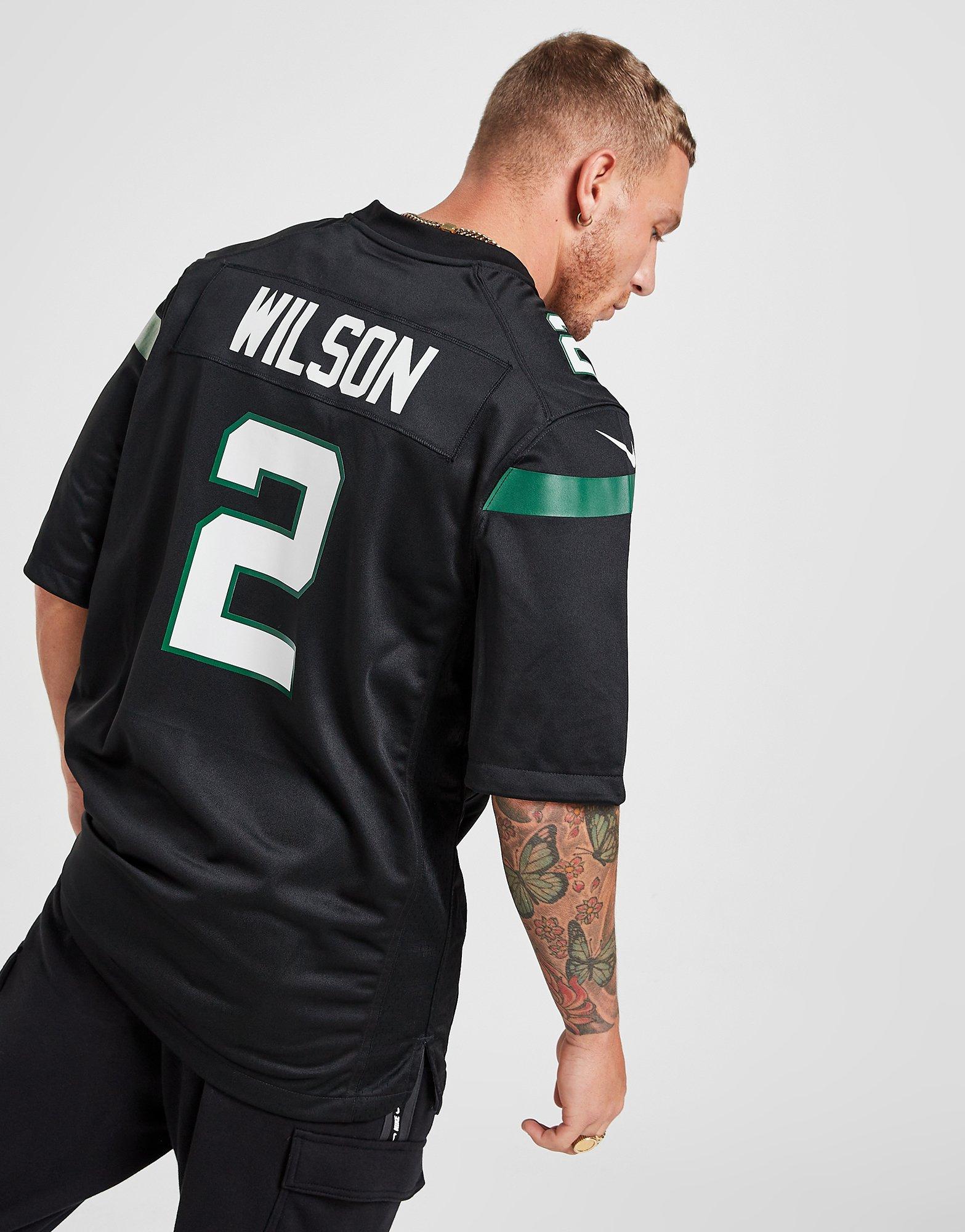 Black Nike NFL New York Jets Wilson #2 Jersey