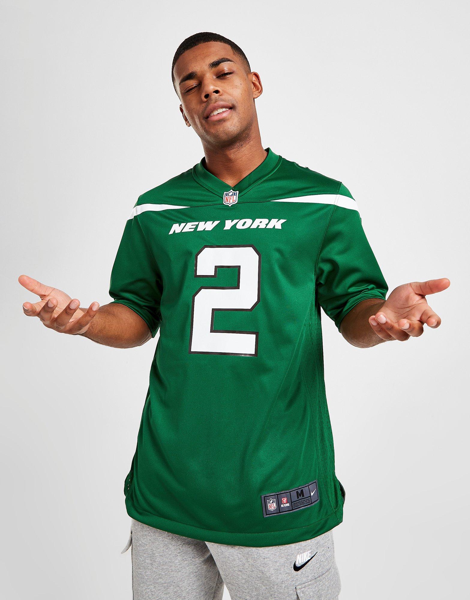 Nike Men's New York Jets Garrett Wilson Green Game Jersey