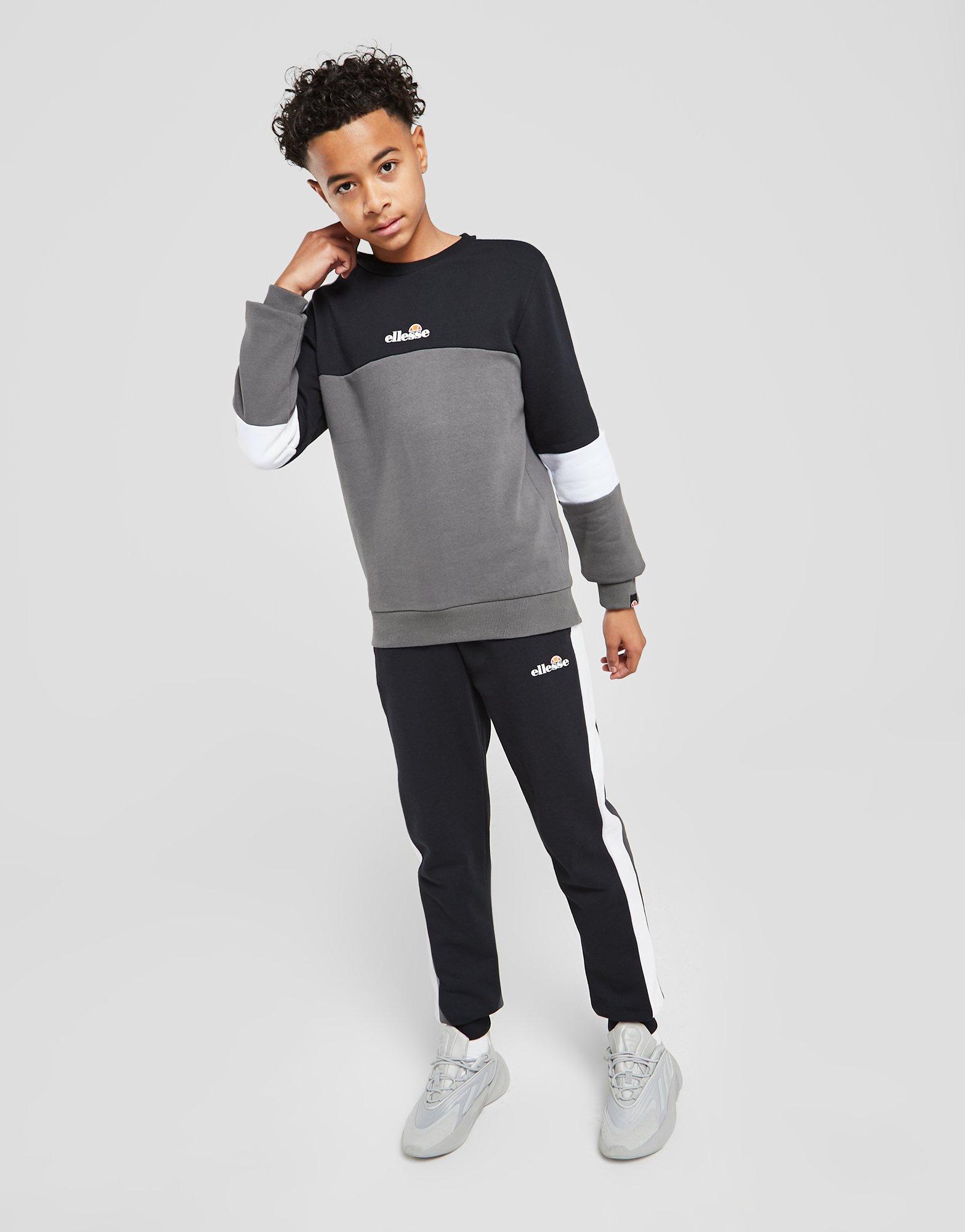 Ellesse Siam Colour Block Fleece Joggers Junior