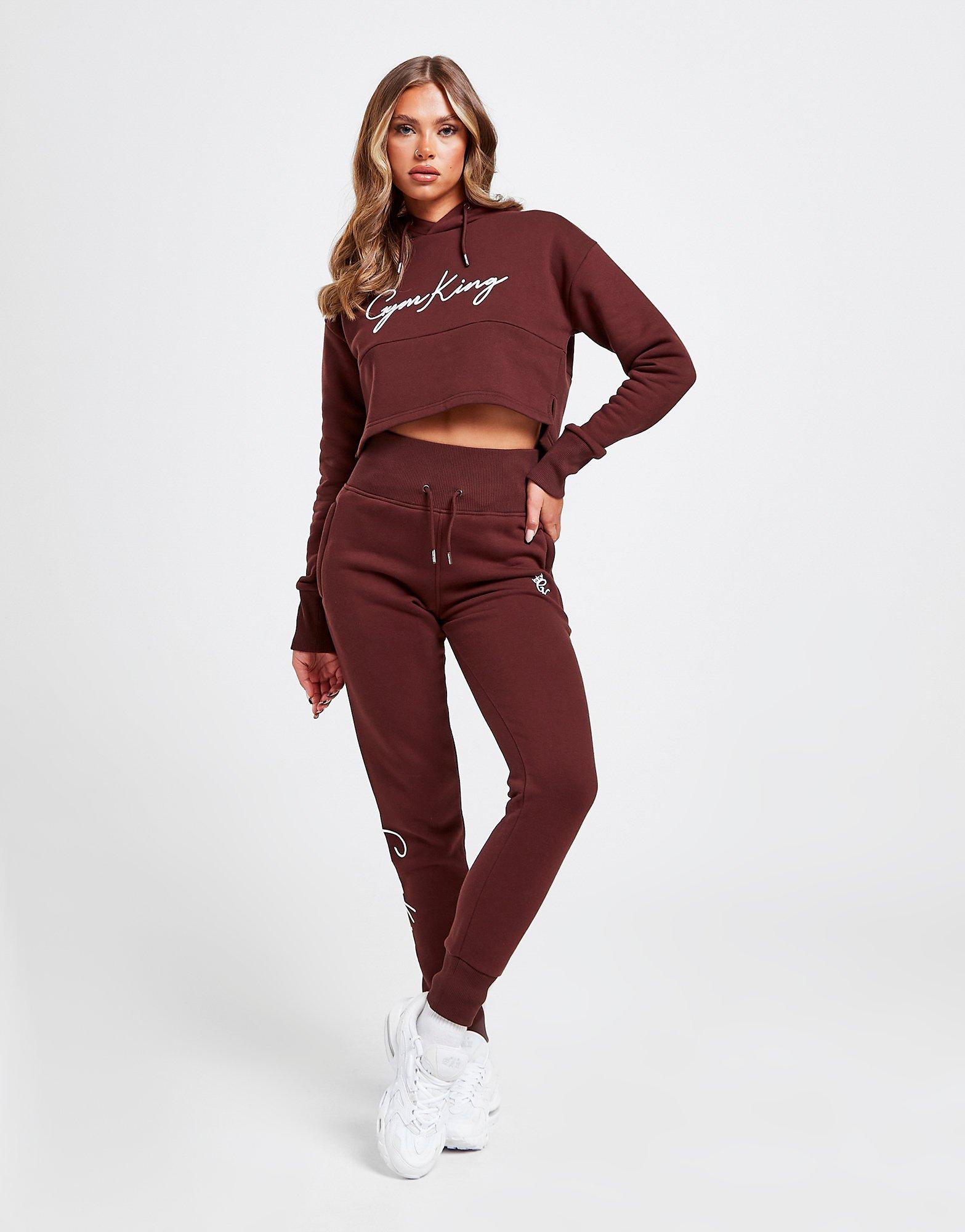 Gym King Sky Crop Logo Hoodie