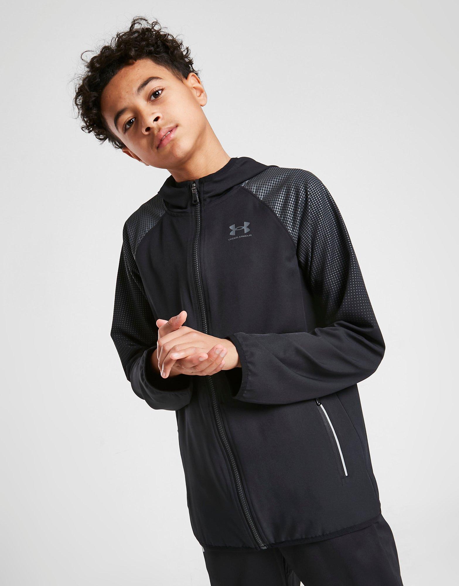 Under Armour Full Zip Woven Print Jacket Junior