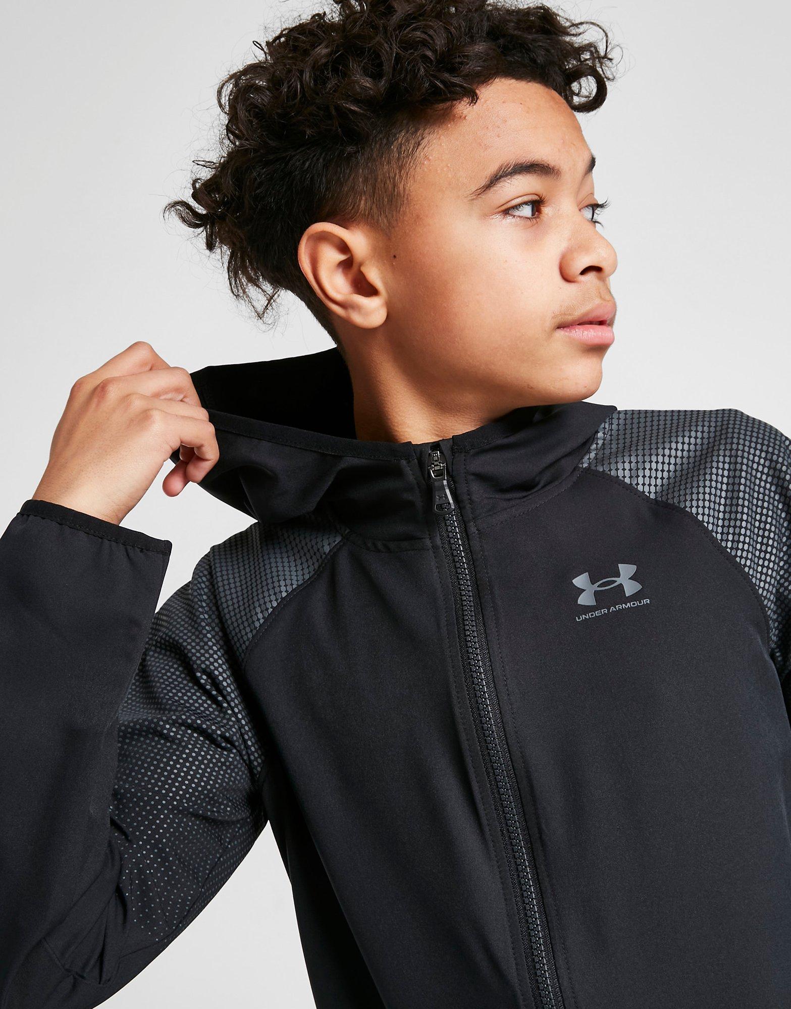 Under Armour Full Zip Woven Print Jacket Junior