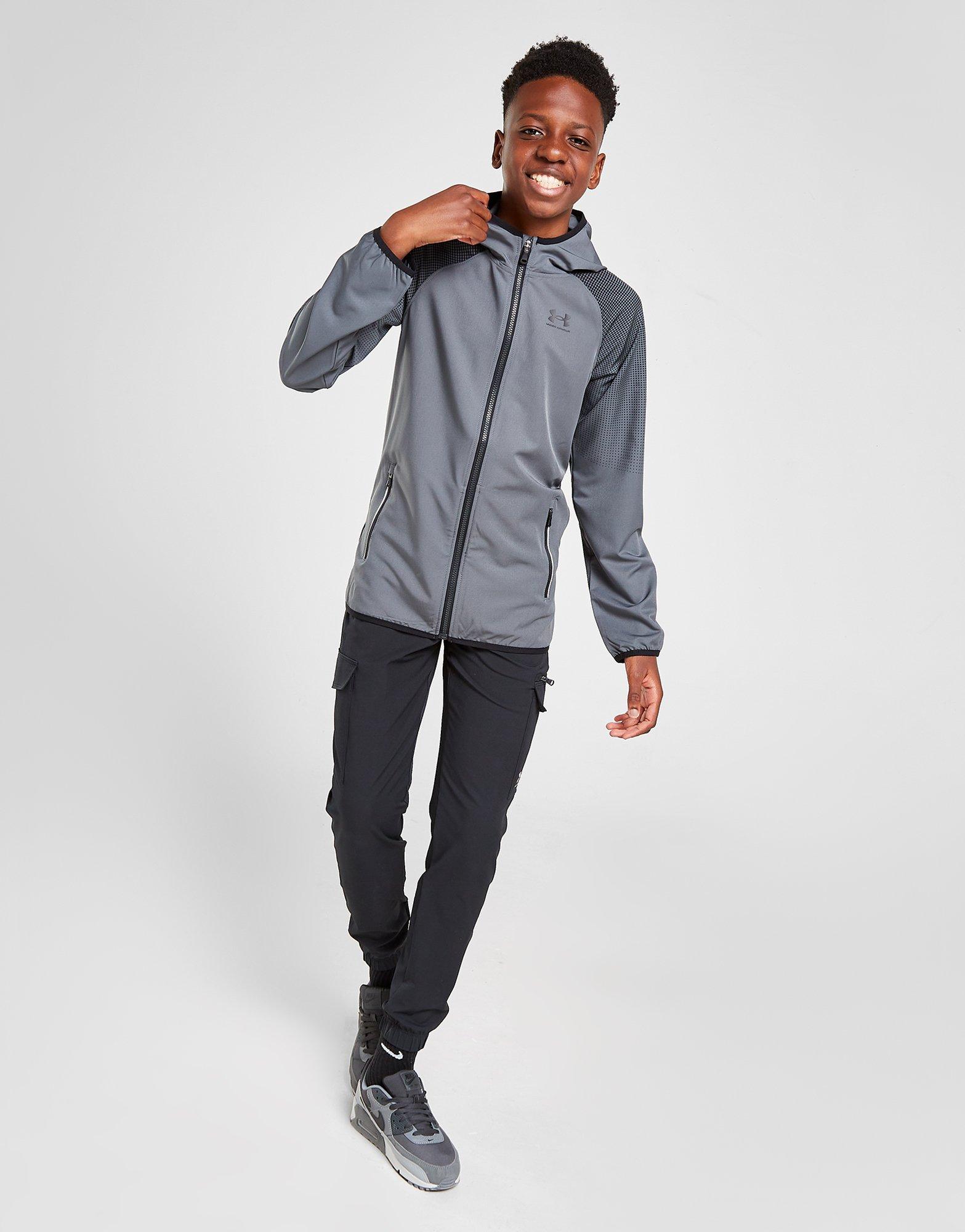 Under Armour Full Zip Woven Print Jacket Junior