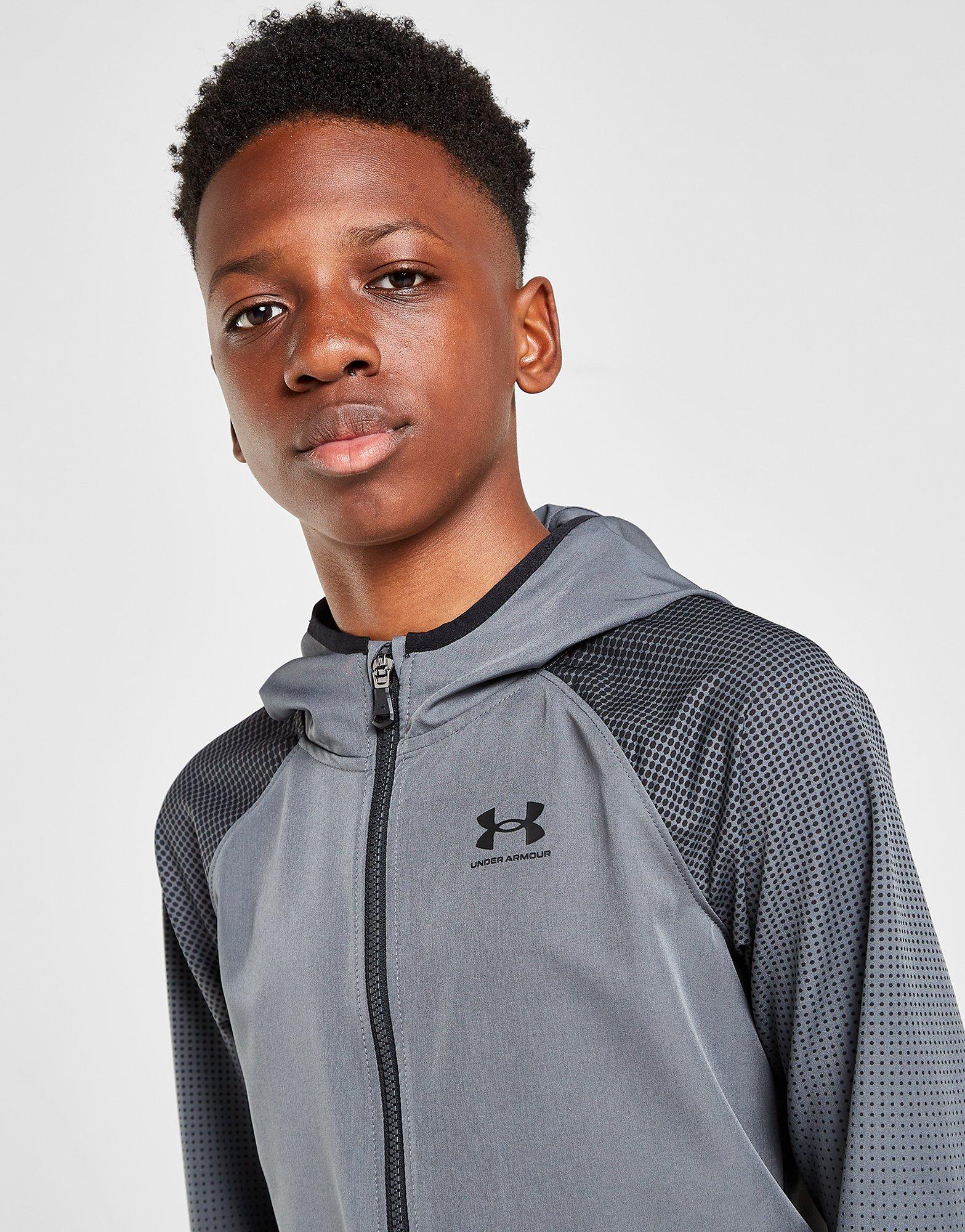 Under Armour Full Zip Woven Print Jacket Junior