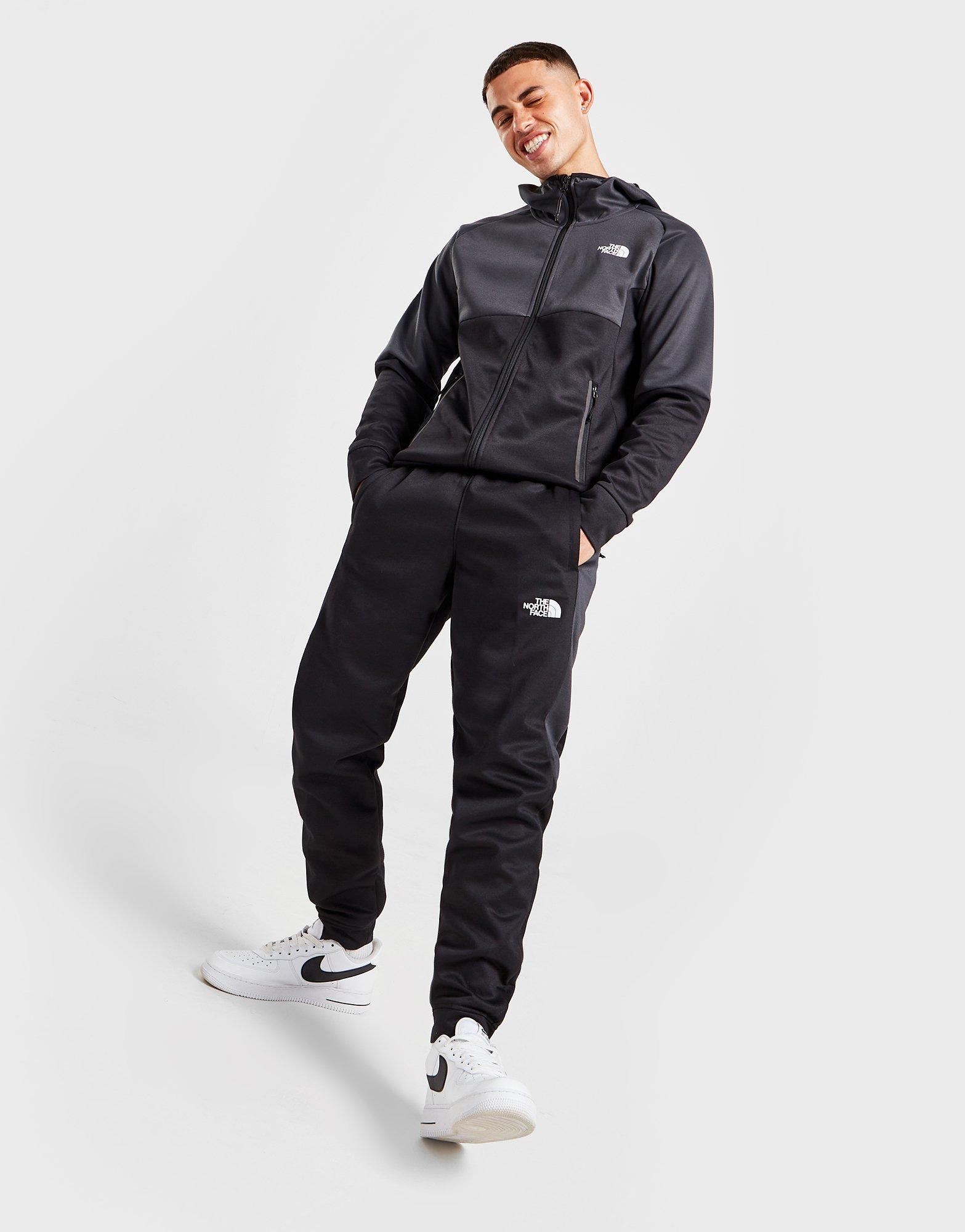 north face black track pants