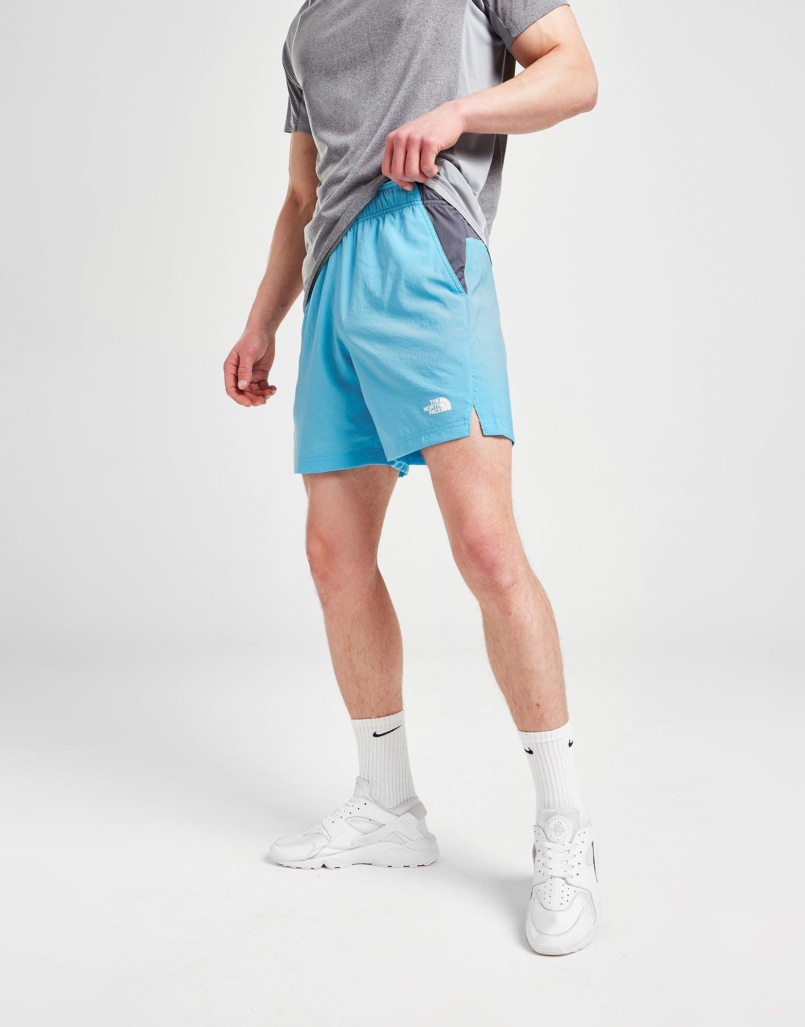 Blue north store face shorts