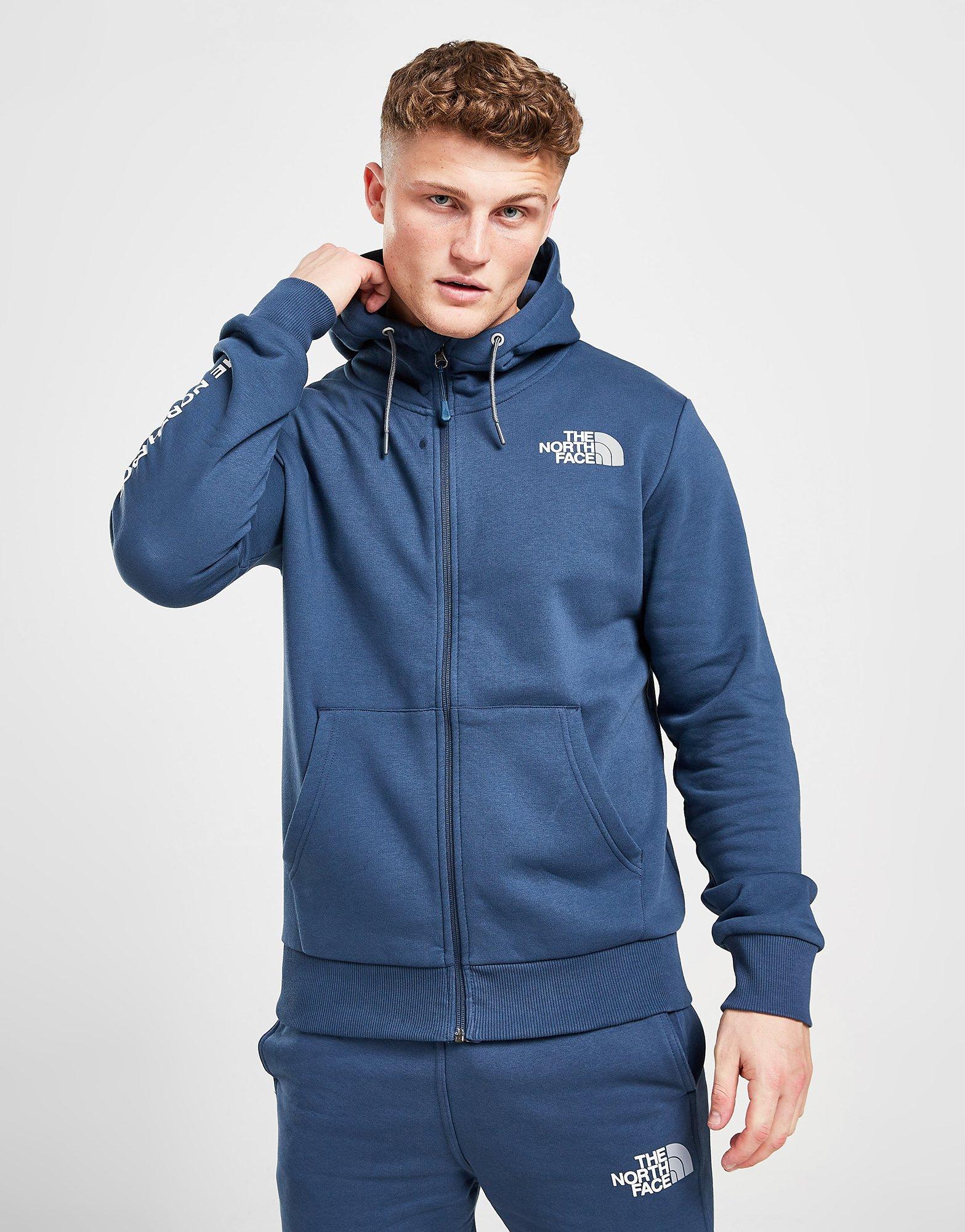 north face mittellegi hoodie blue