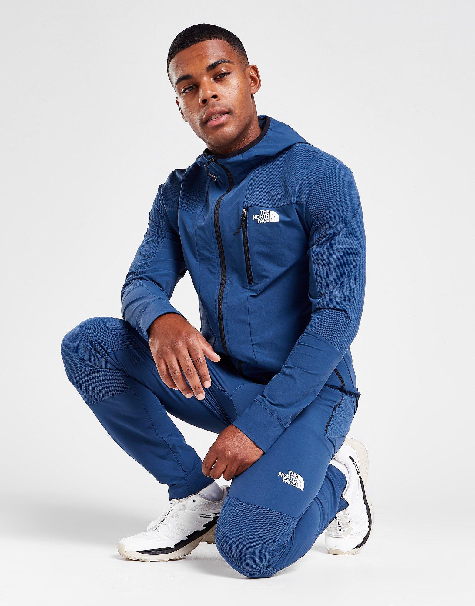 blue north face joggers