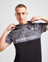 The North Face T-Shirt Camouflage à Blocs de Couleurs Homme