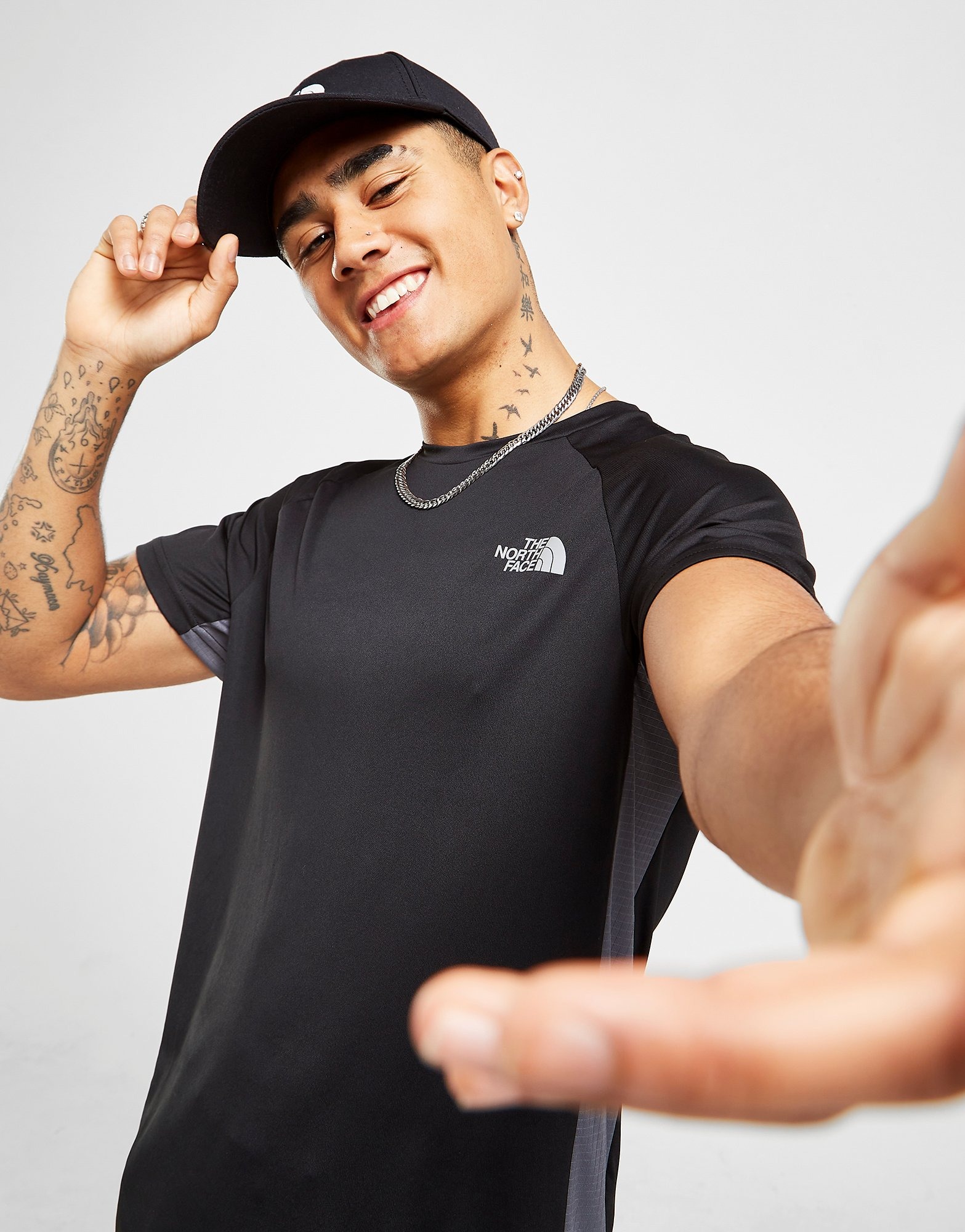 Black The North Face Perforated Panel Poly T-Shirt | JD Sports Global