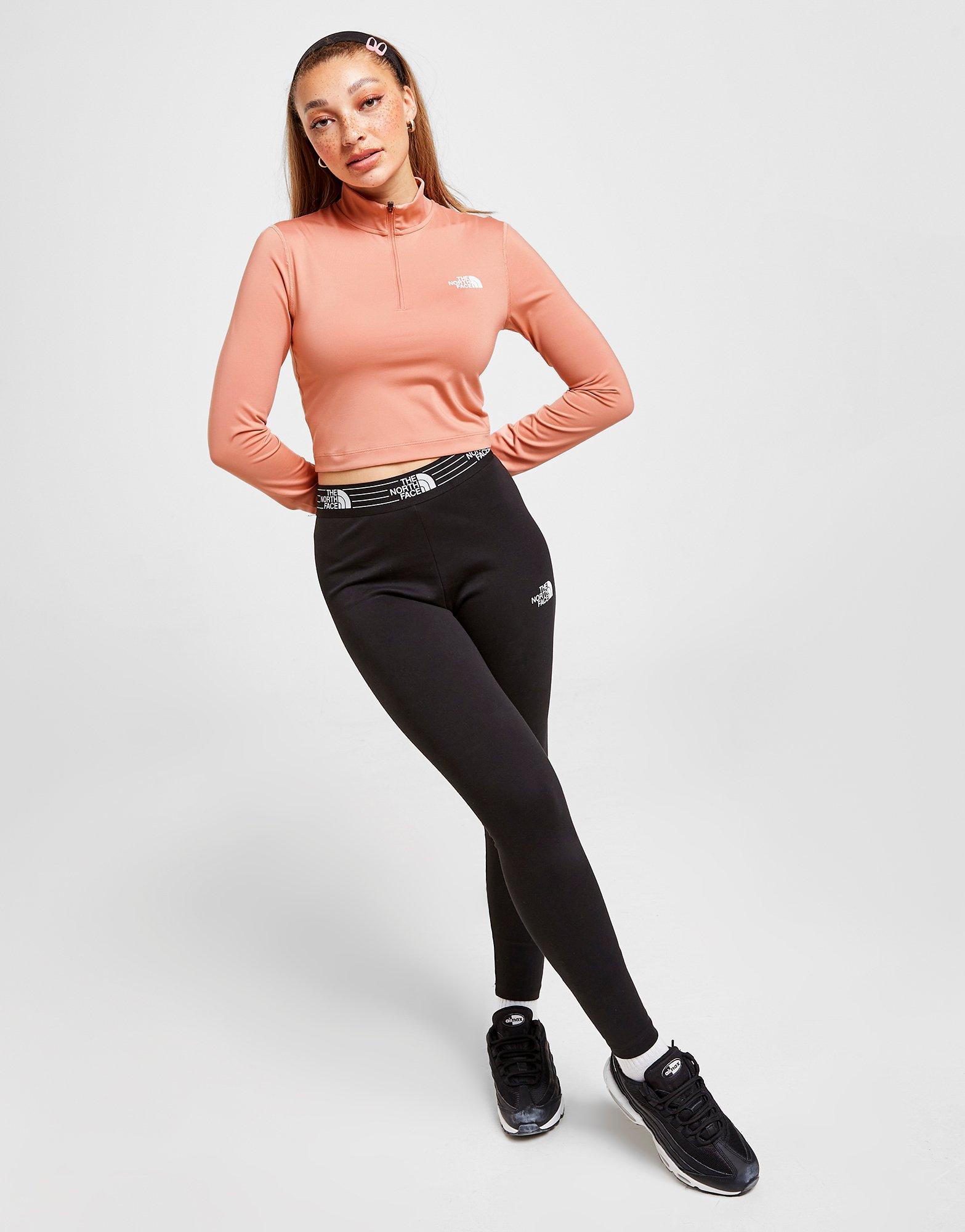 The North Face 1/4 Zip Long Sleeve Crop Top