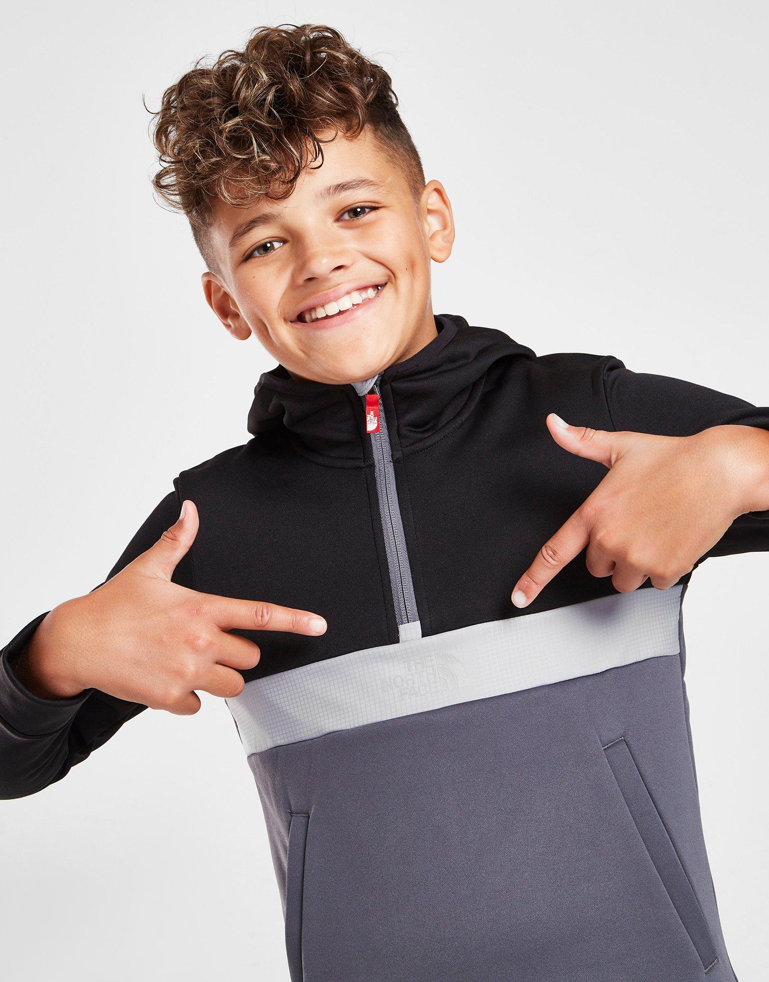 Black The North Face Mittelegi 1/4 Zip Hoodie Junior | JD Sports Malaysia