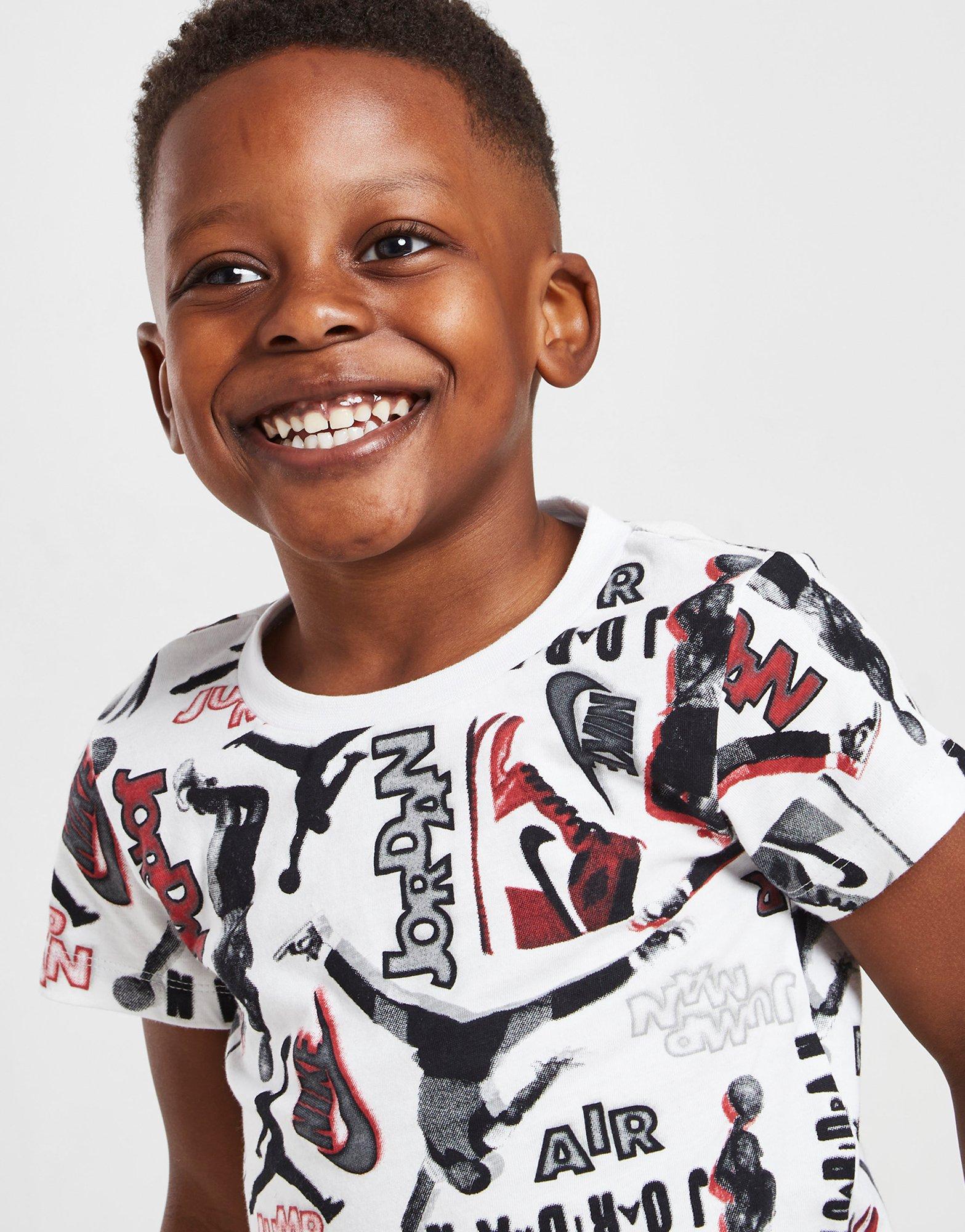Jordan All Over Print T-Shirt & Shorts Set Infant