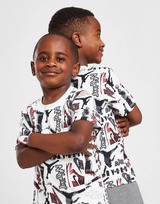 Jordan All Over Print T-Shirt & Shorts Set Children