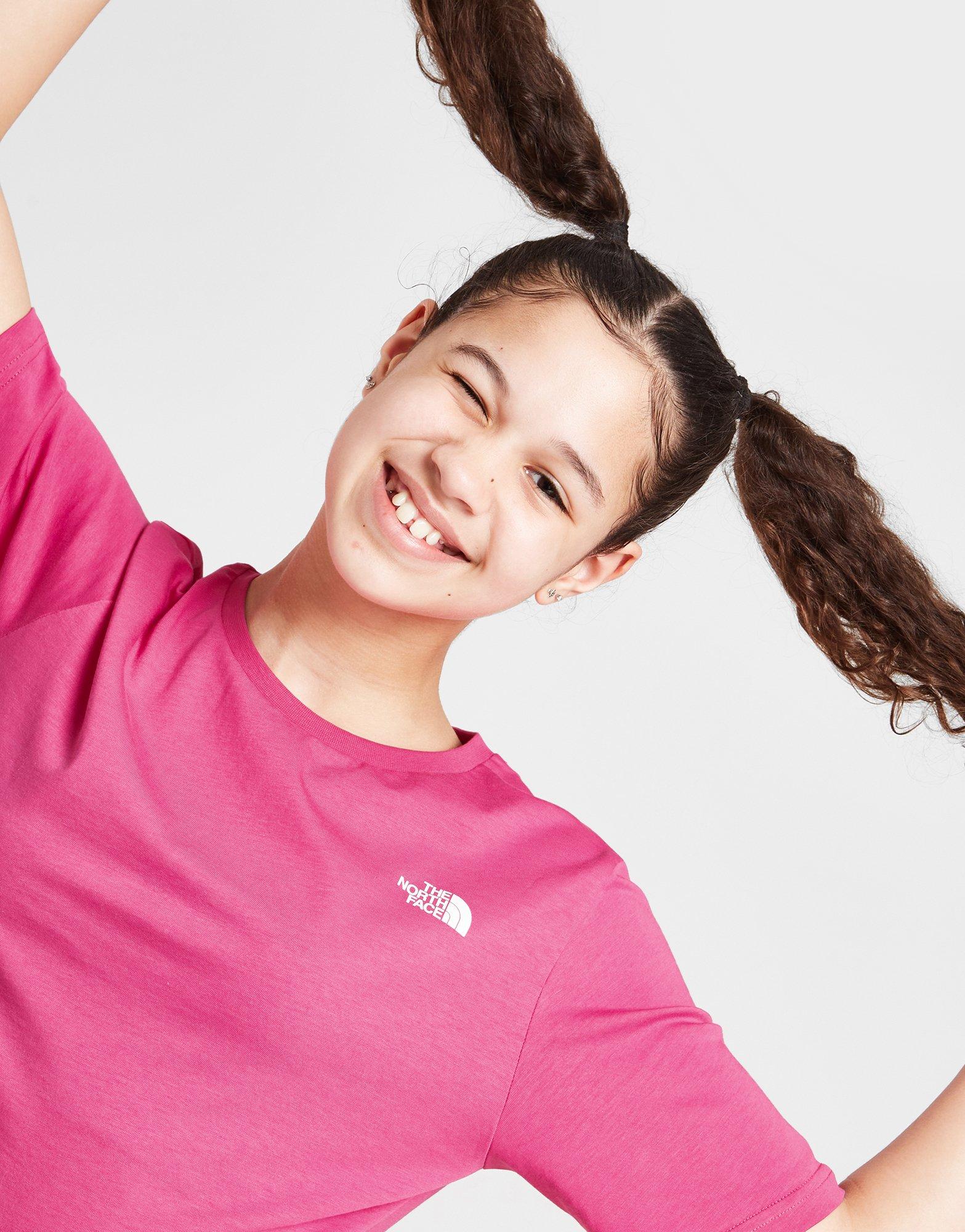 The North Face Girls' Short Sleeve Crop T-Shirt Junior