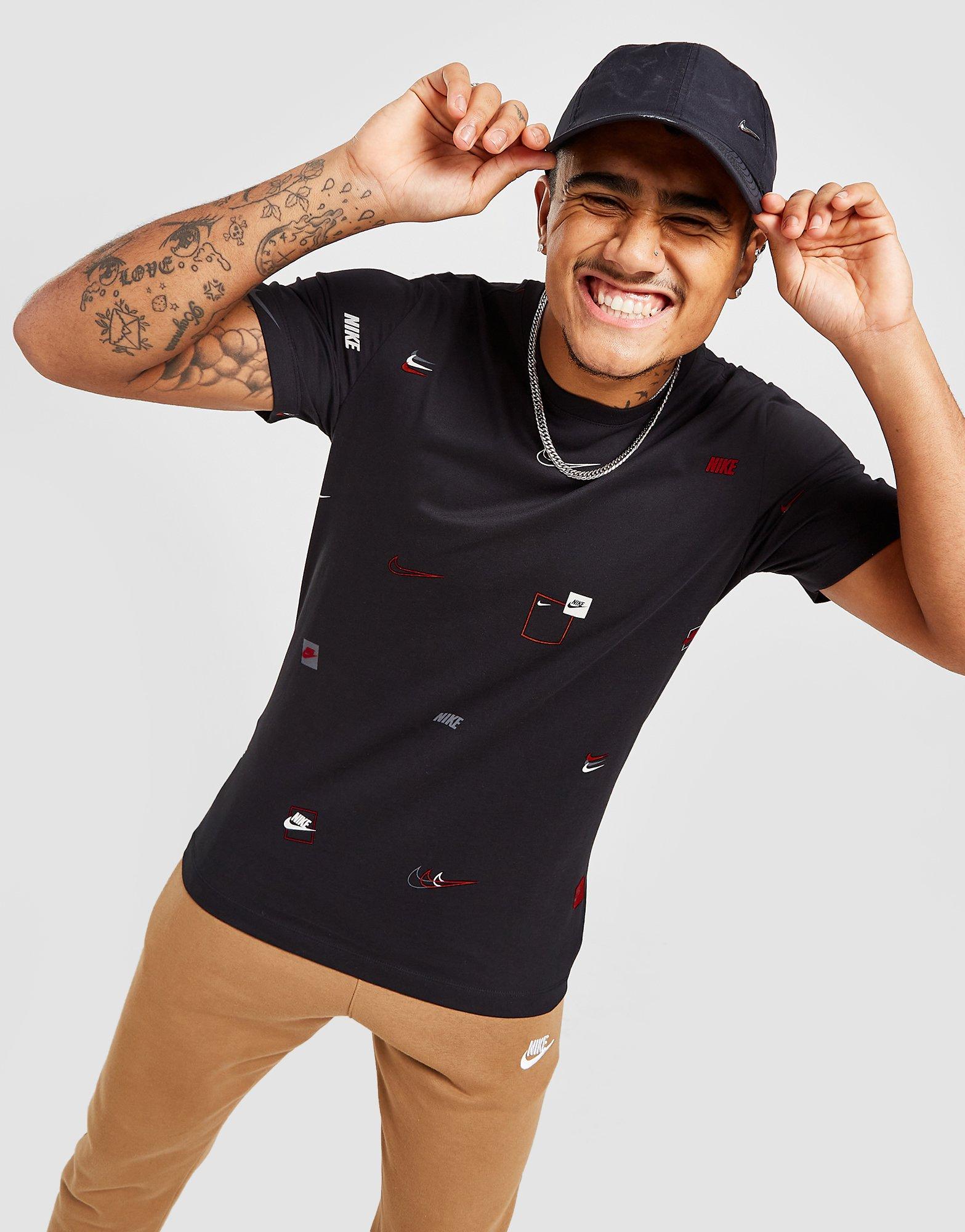 Nike T-Shirt All Over Print Logo