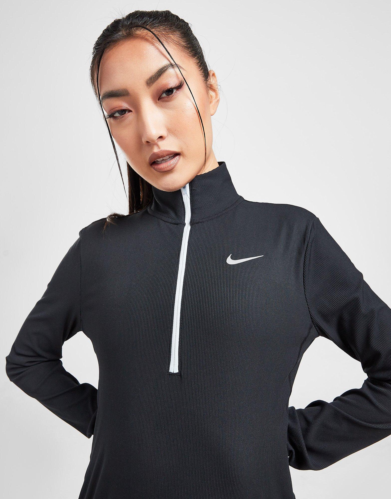 Nike Running Element Ribbed 1/4 Zip Top