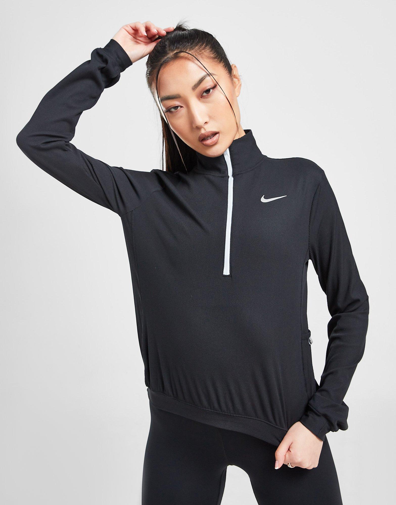 Nike Running Element Ribbed 1/4 Zip Top