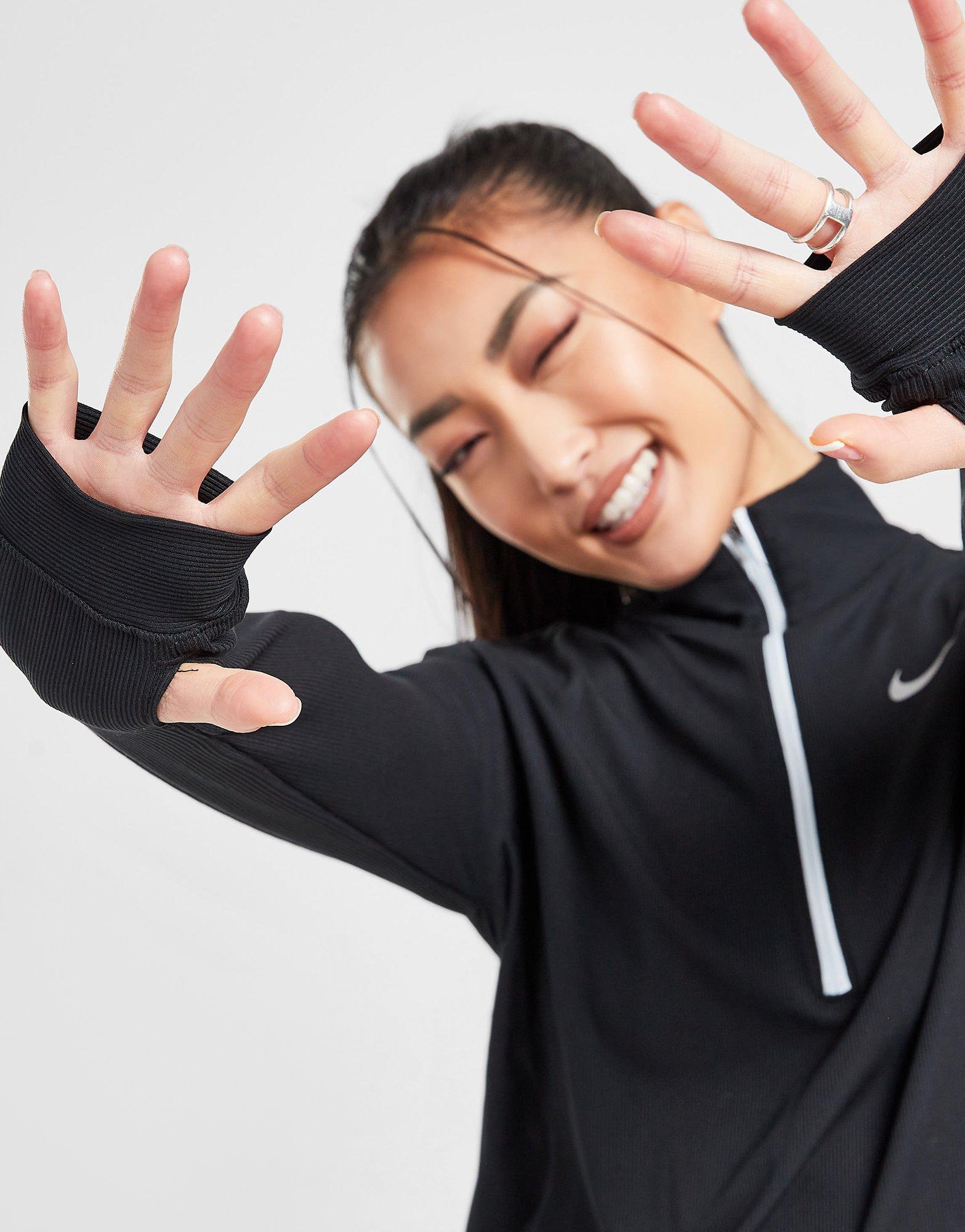 Nike Running Element Ribbed 1/4 Zip Top