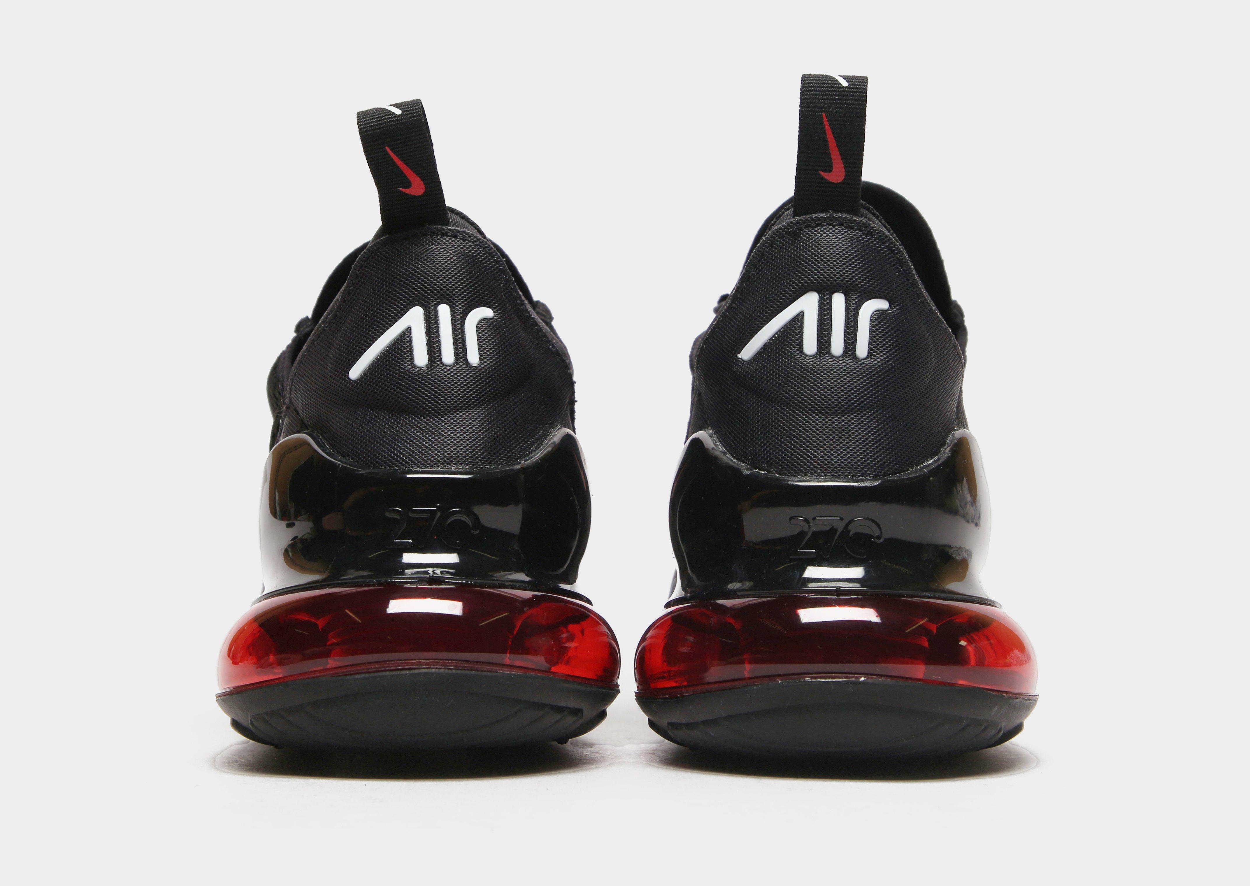 Nike air max 270 black and red jd clearance sports