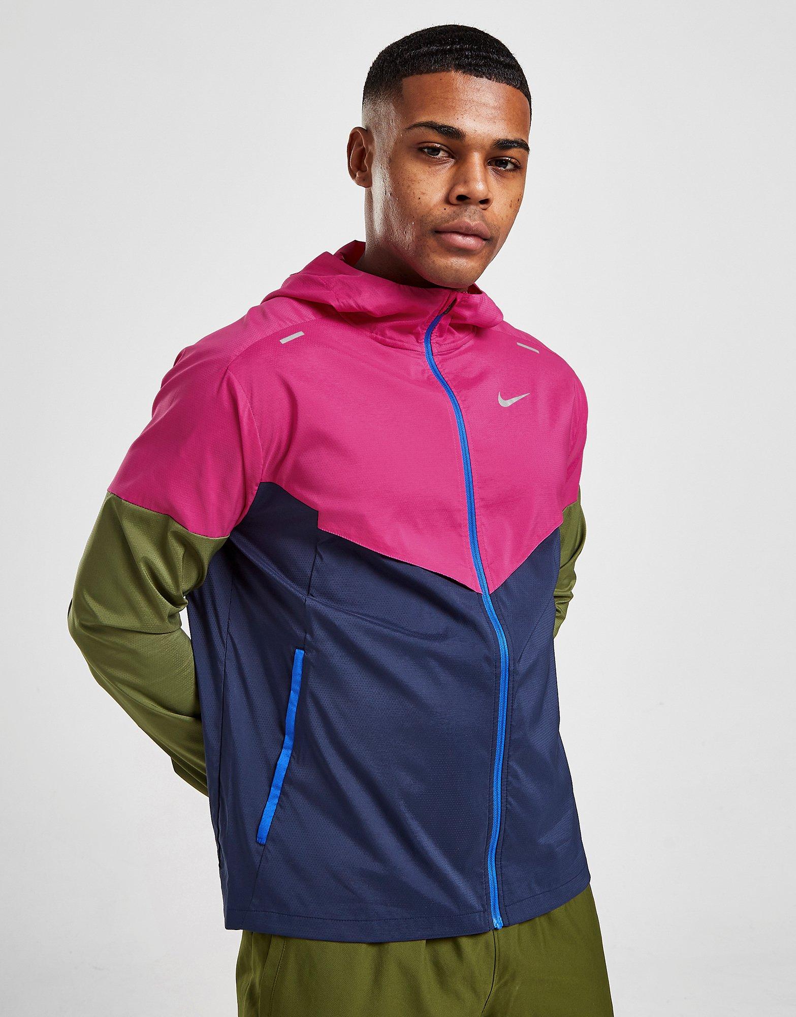 nike jacket pink and blue