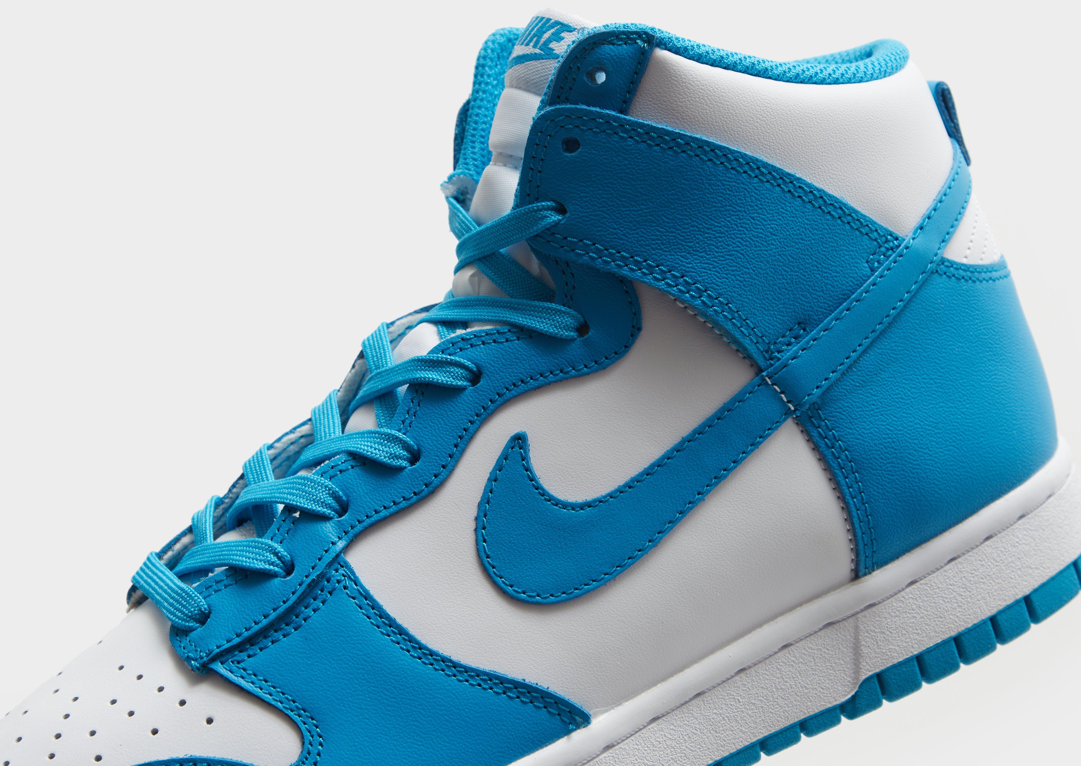 Blue and white store nike high tops