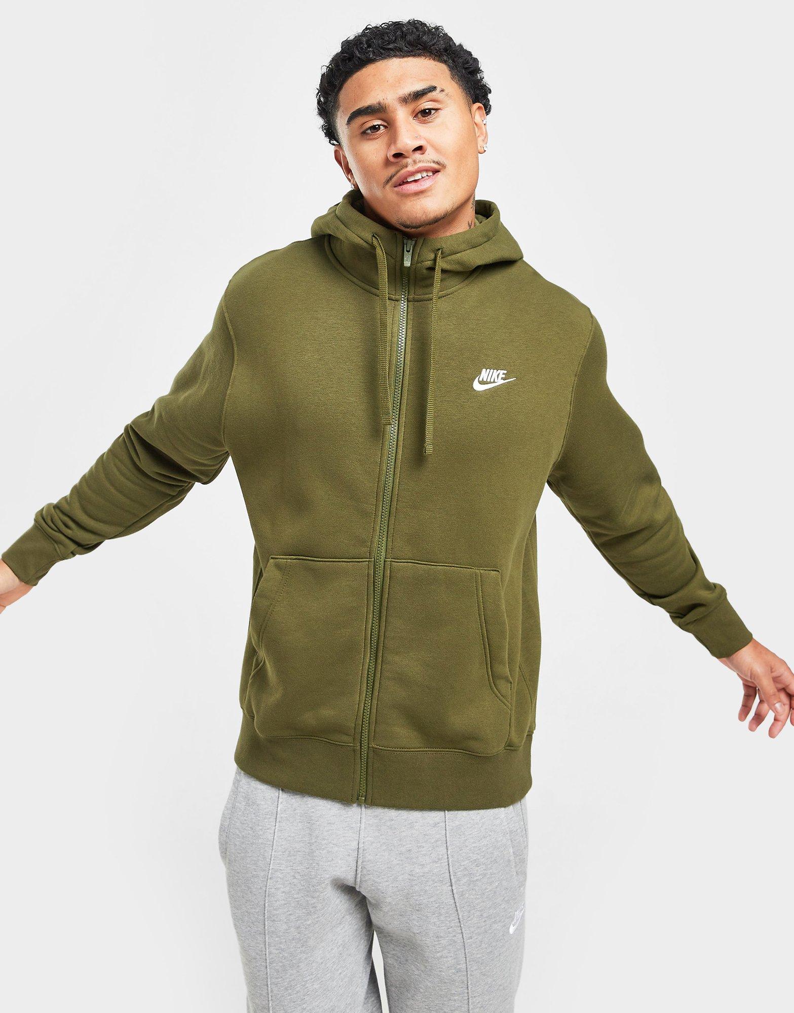 olive green nike sweatsuit men