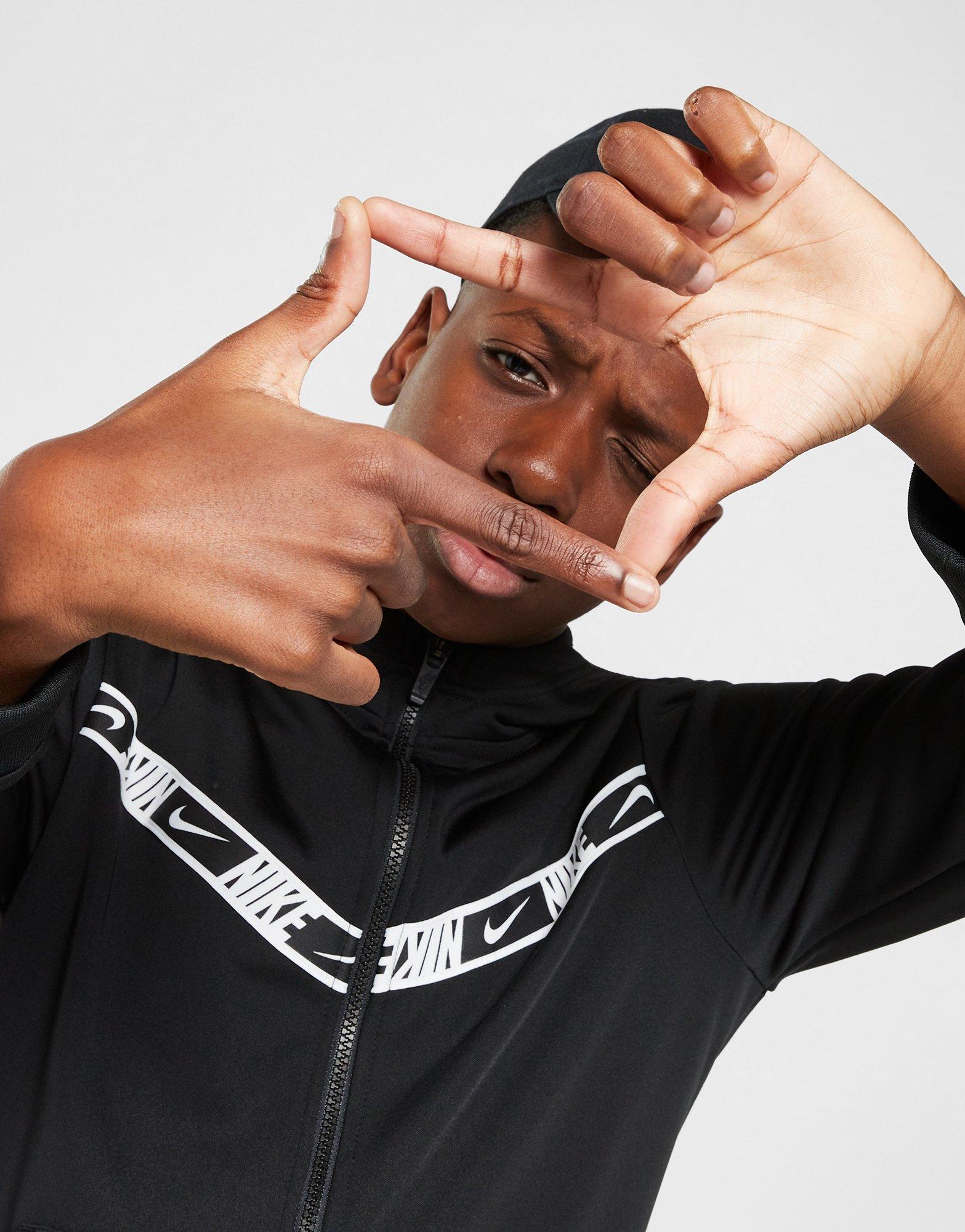 Nike Repeat Tape Full Zip Hoodie Junior