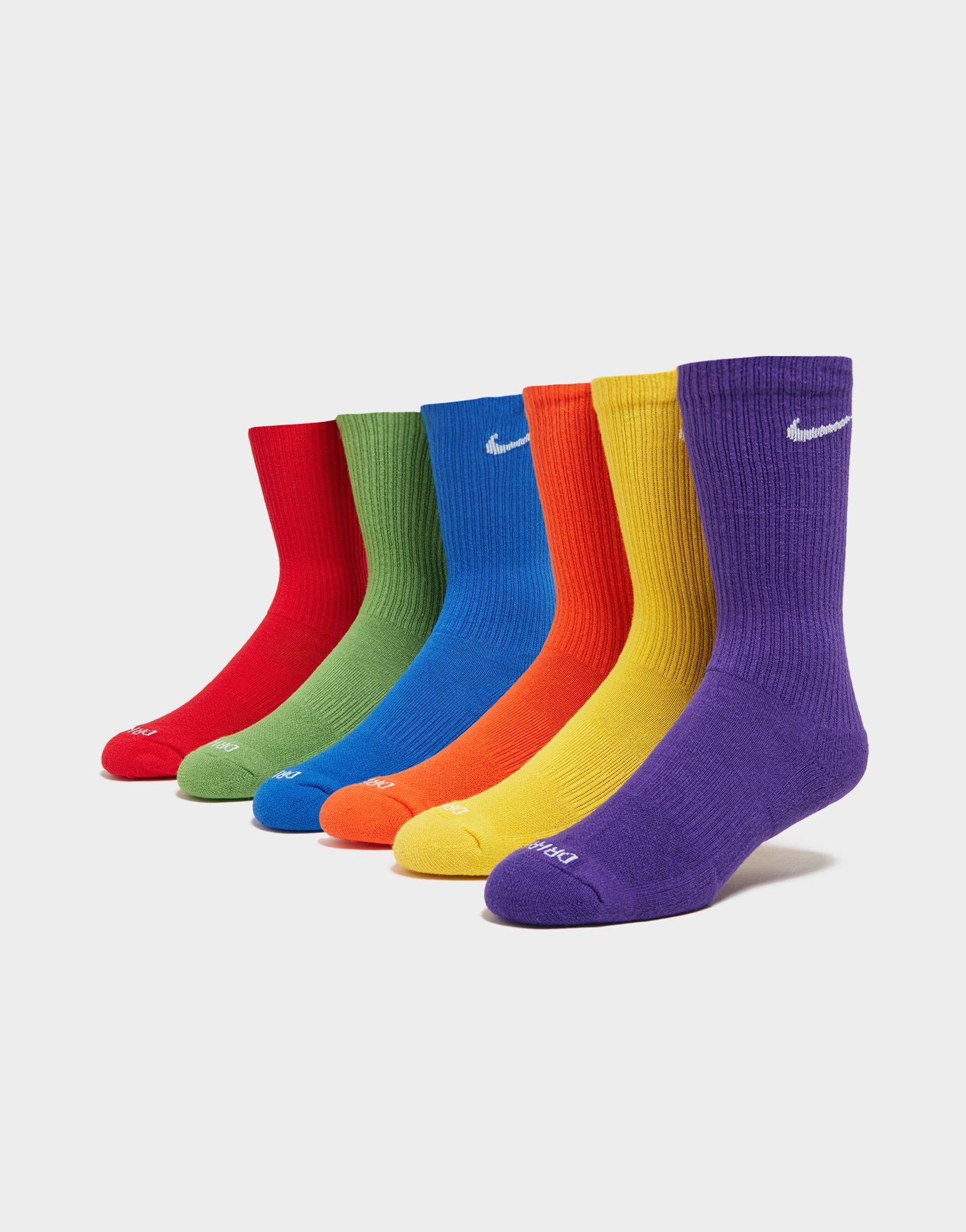 Nike 6 Pack Everyday Cushioned Training Crew Socks