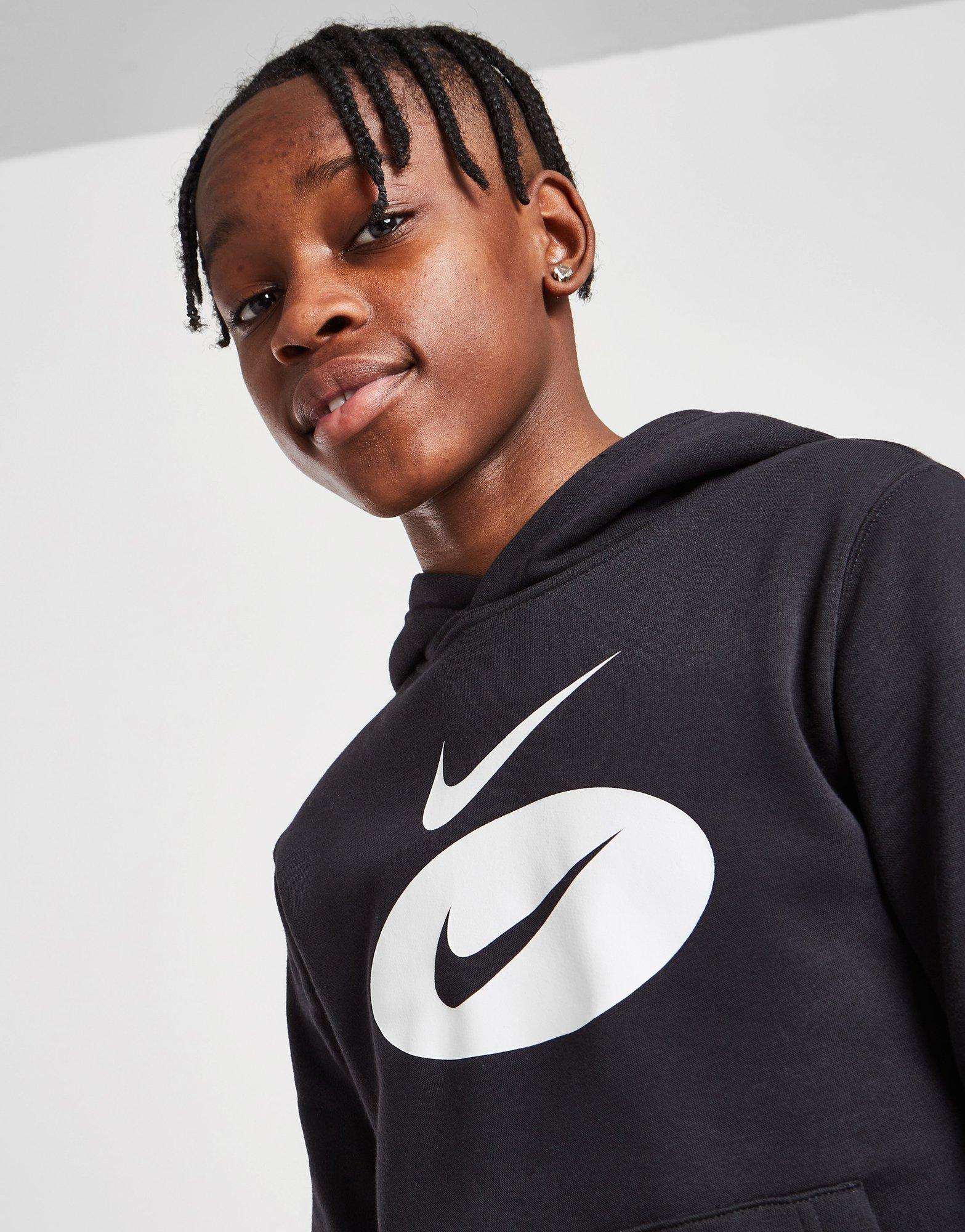 Nike Oval Logo Swoosh Hoodie Junior