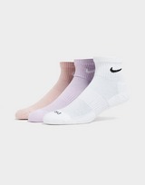 Nike 3-Pack Everyday Plus Cushioned Ankle Socks