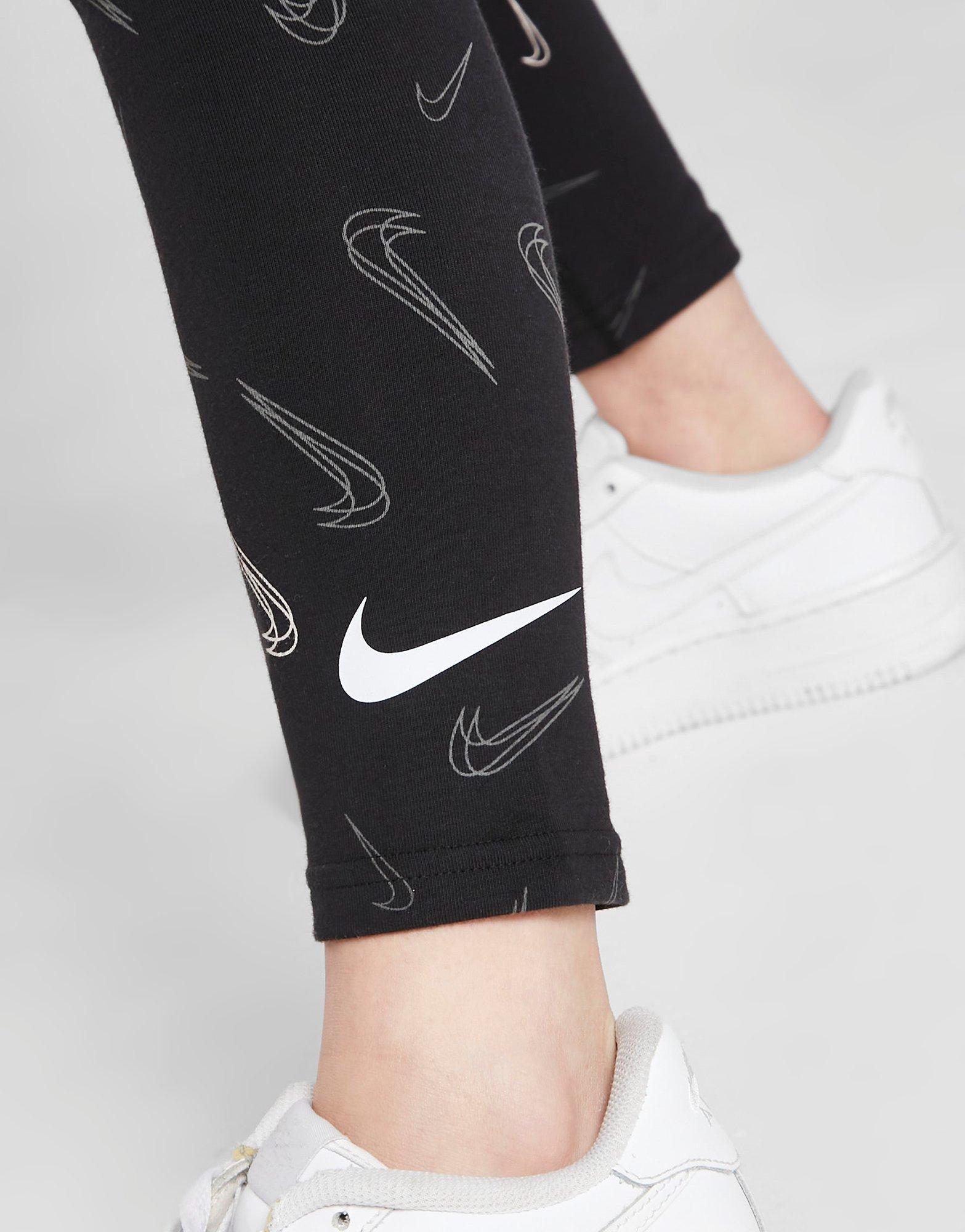 Nike Girls' Swoosh Print Dance Tights Junior