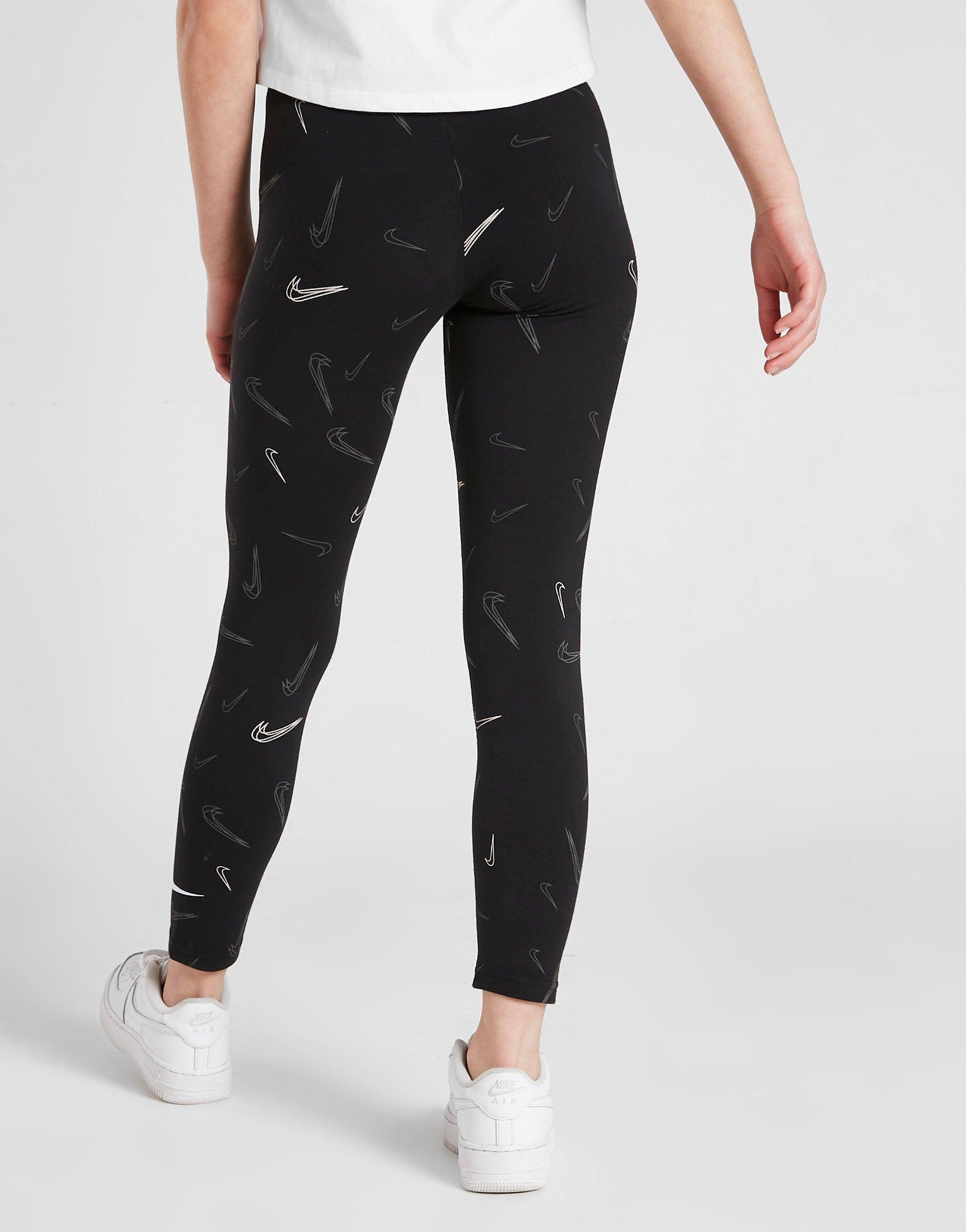 Nike Girls' Swoosh Print Dance Tights Junior