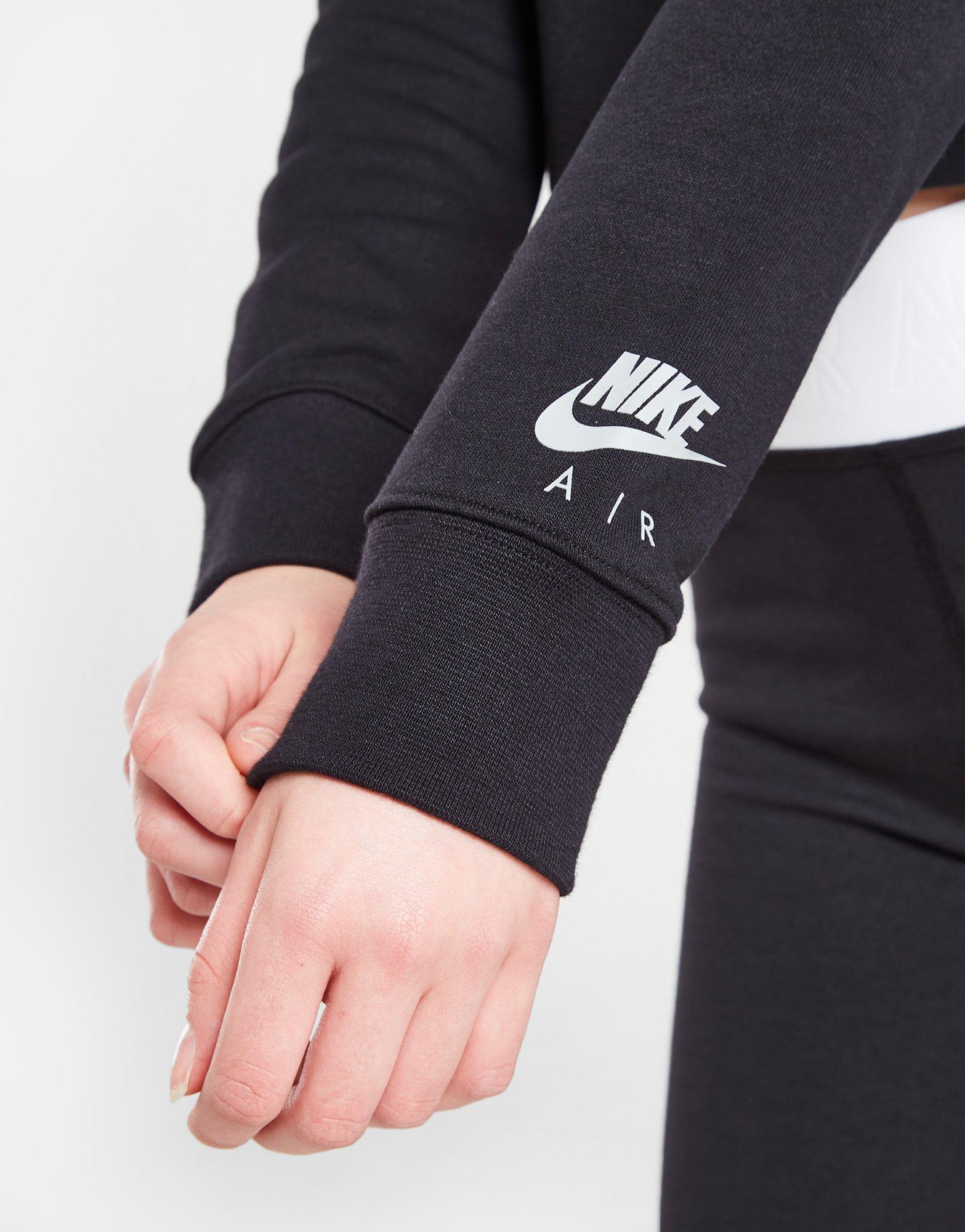 Nike Girls' Air French Terry Crop Hoodie Junior