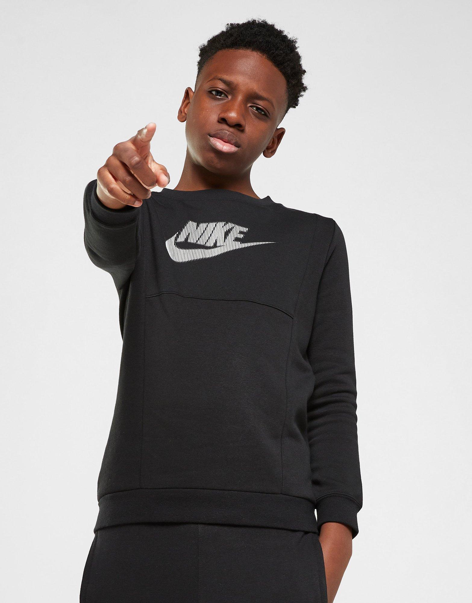 Nike Hybrid Fleece Crew Neck Sweatshirt Junior