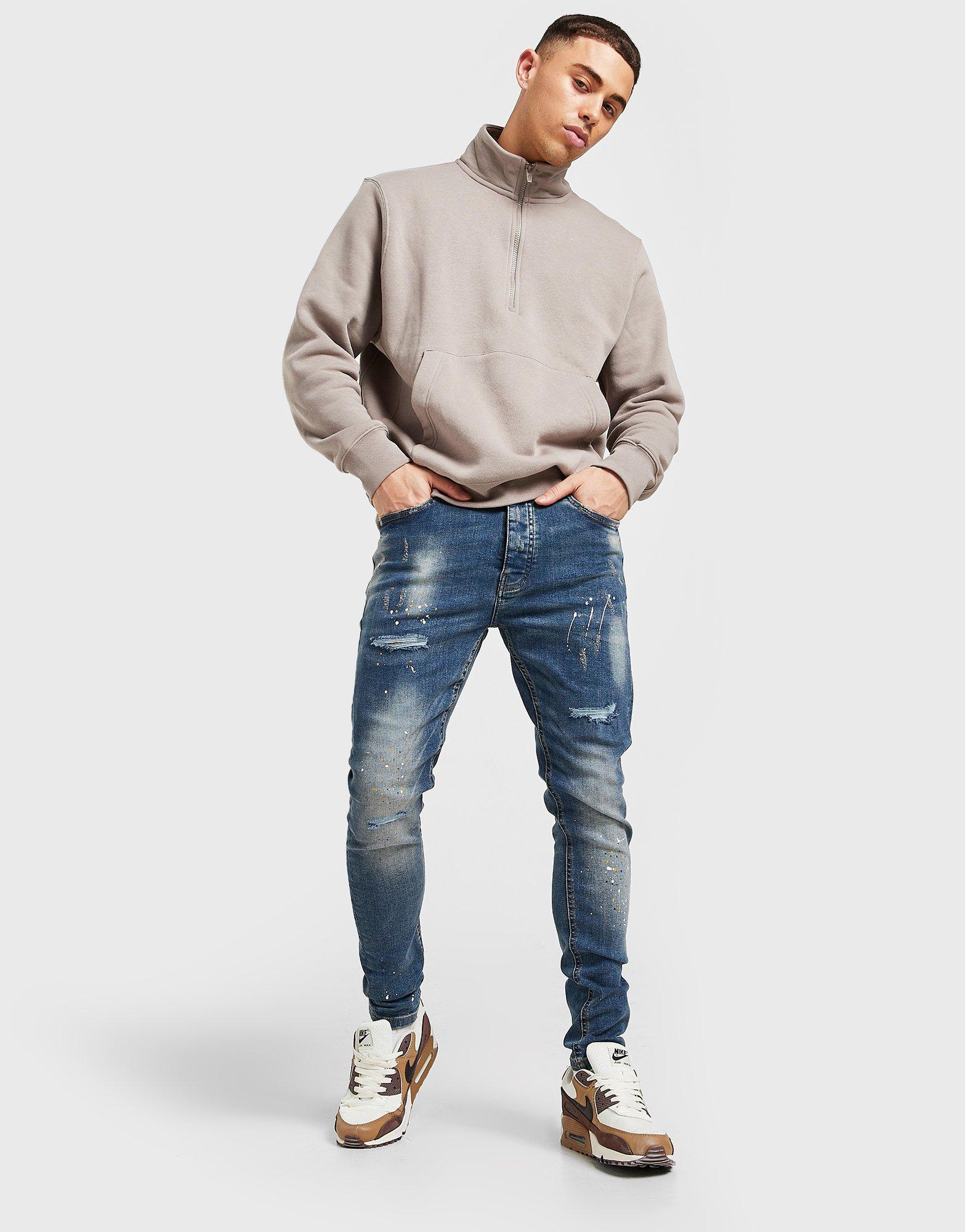 guess tapered relaxed jeans