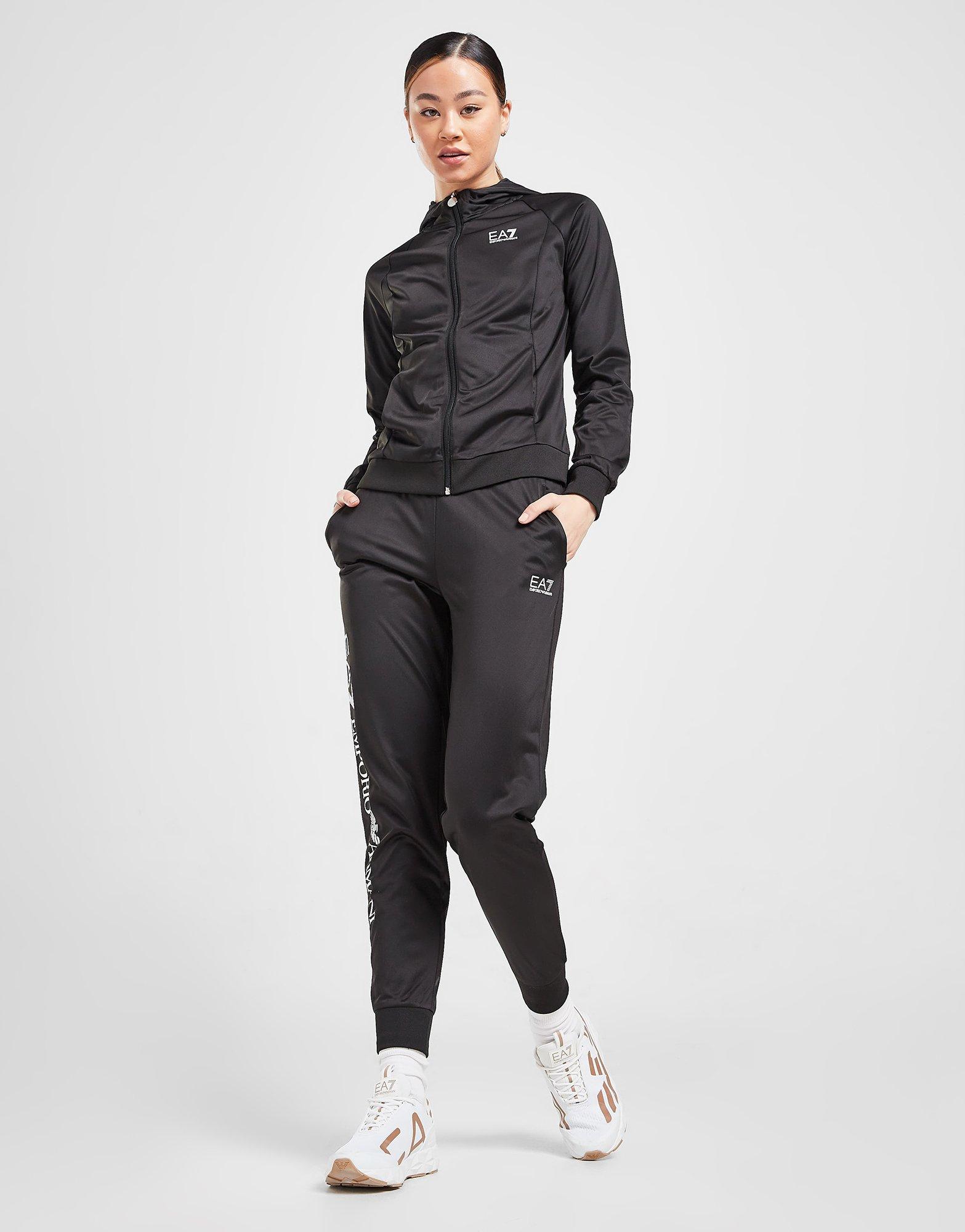 Black Emporio Armani EA7 Overhead Reflective Tape Tracksuit - JD Sports  Global