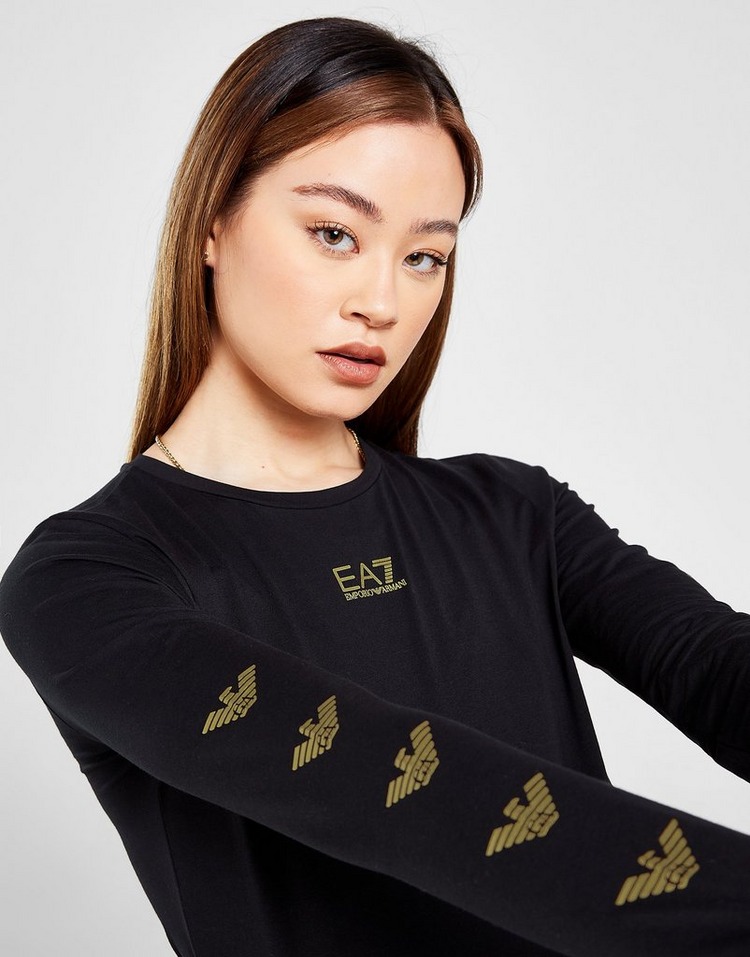 Emporio Armani EA7 Camiseta Repeat Eagle Logo Long Sleeve