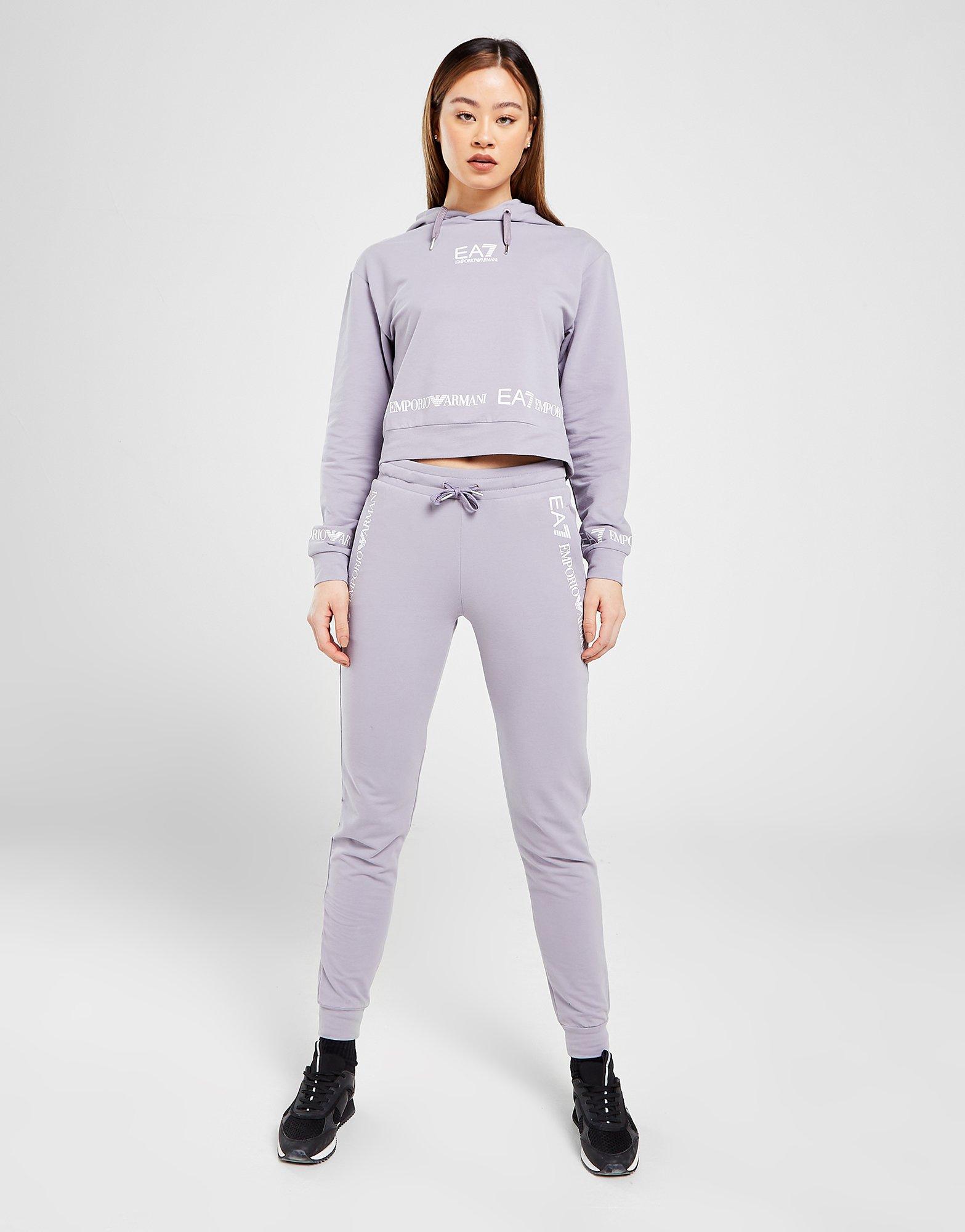 Emporio Armani EA7 Tape Crop Hoodie