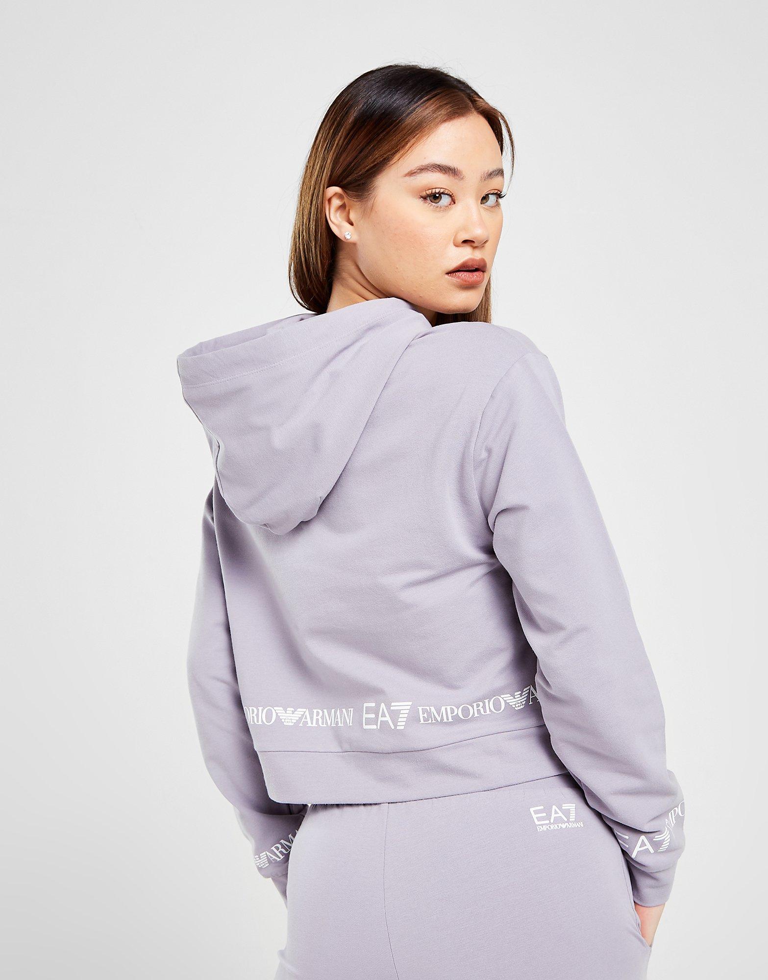 Emporio Armani EA7 Tape Crop Hoodie