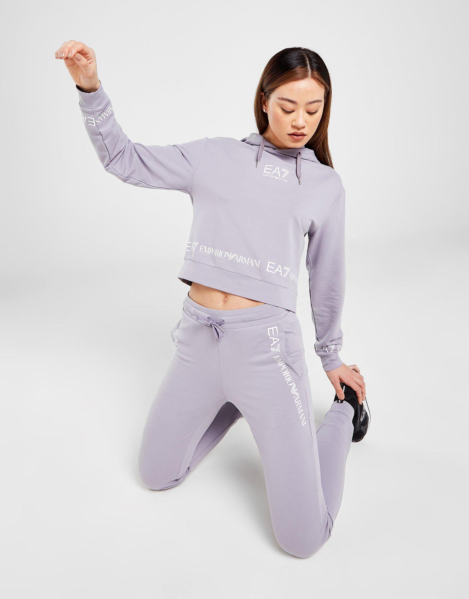 Emporio Armani EA7 Tape Crop Hoodie