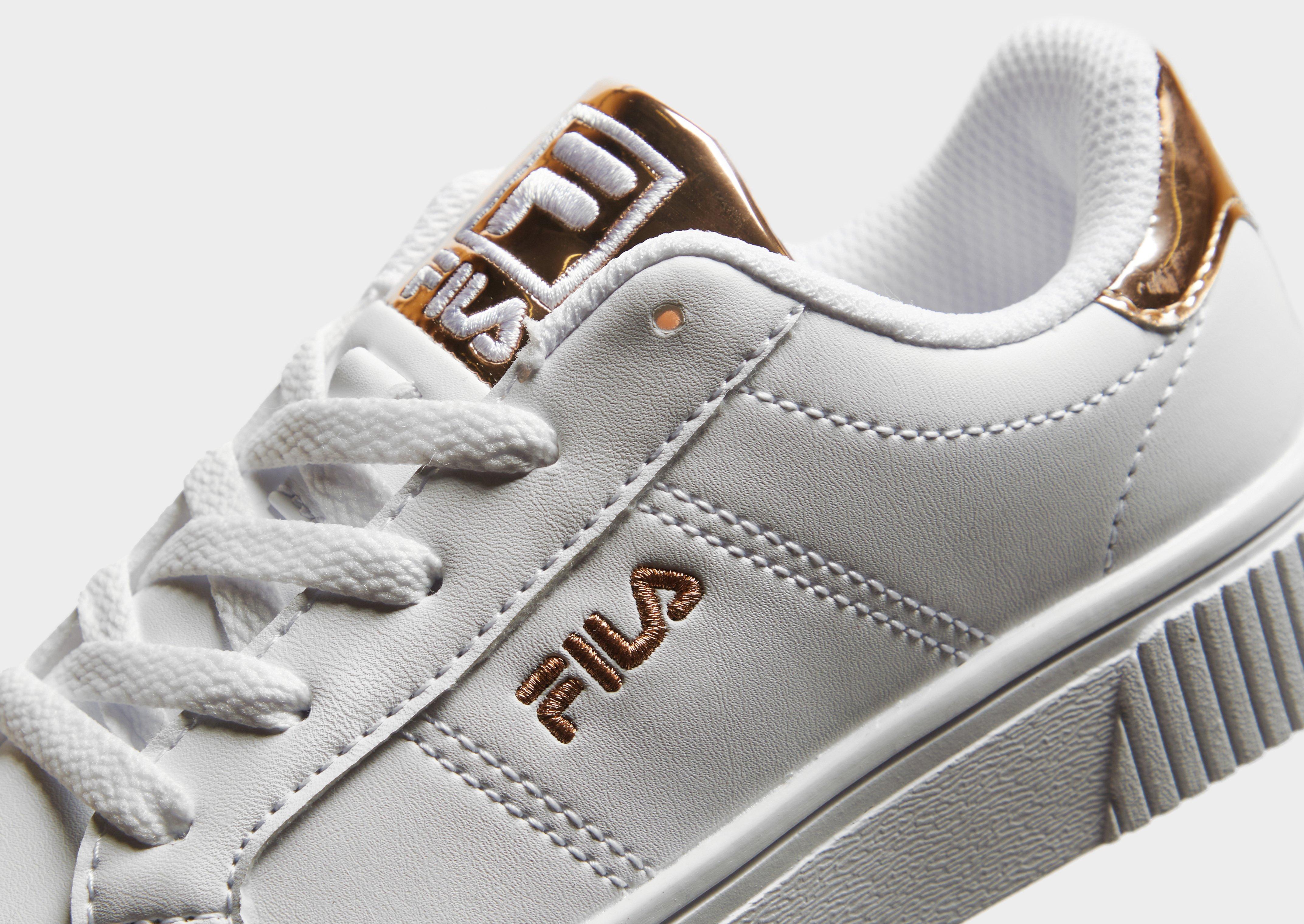 Fila white shop rose gold