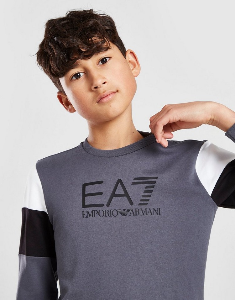Emporio Armani EA7 Colour Block Crew Sweatshirt Junior
