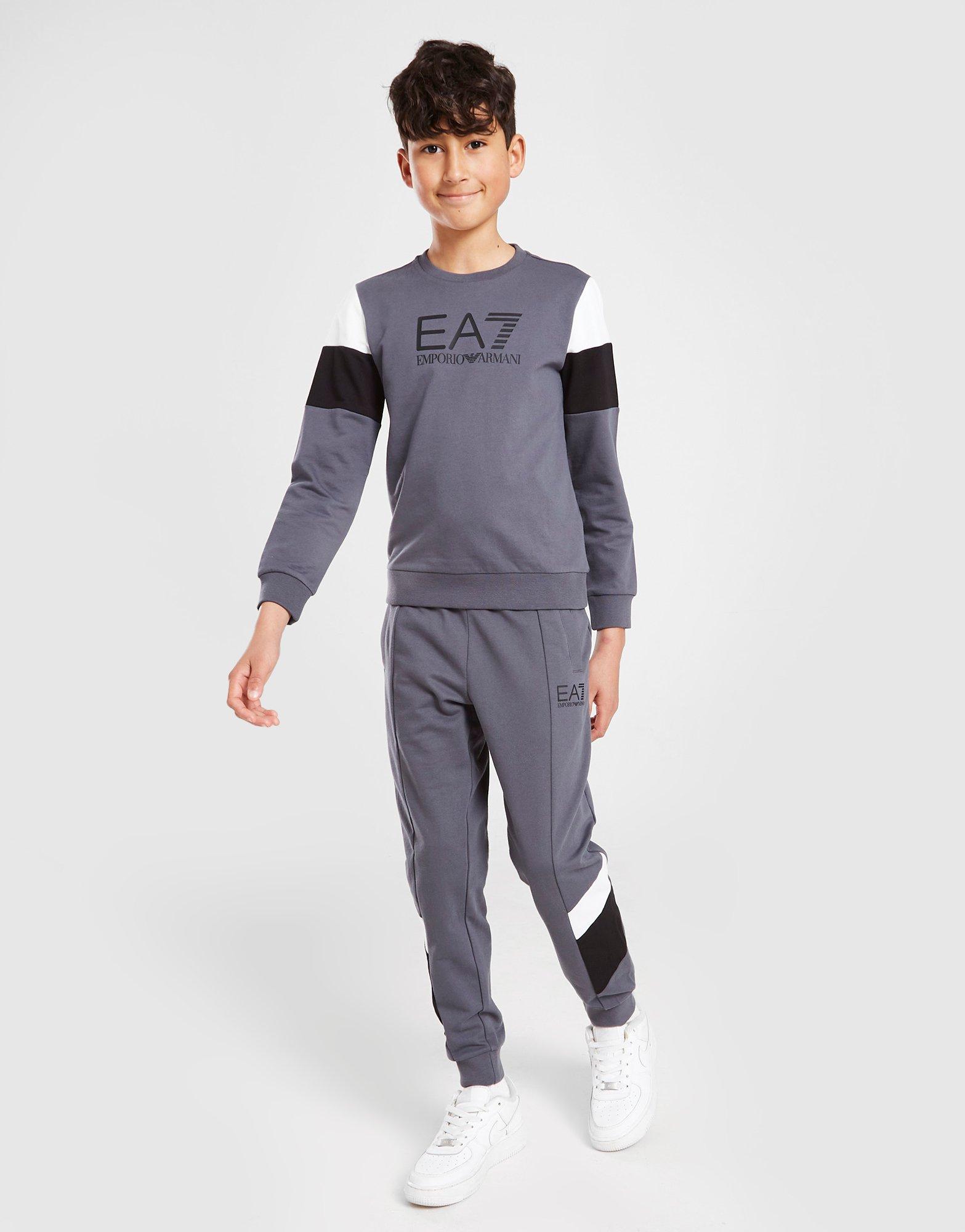 Emporio Armani EA7 Colour Block Crew Sweatshirt Junior